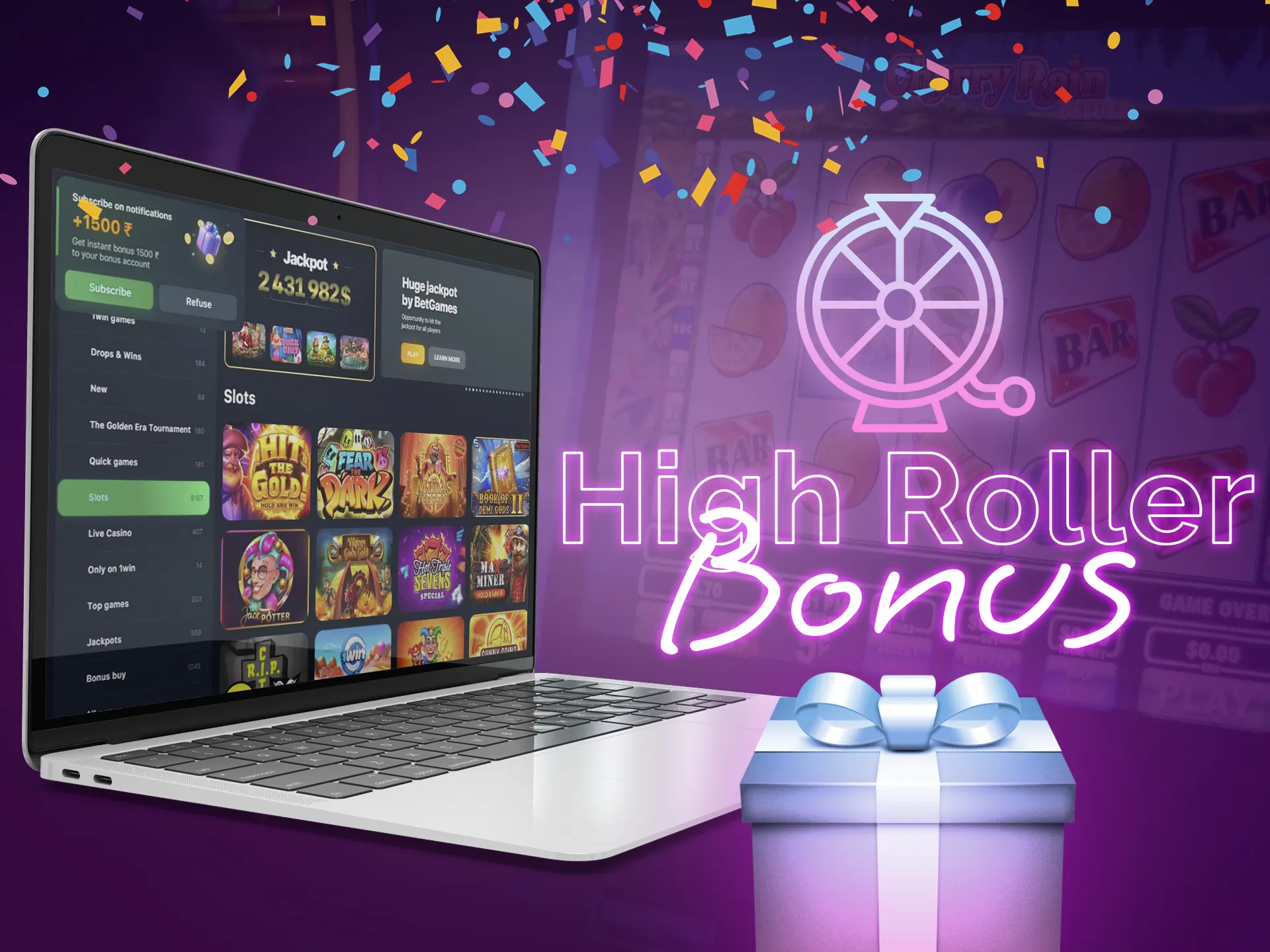 A high roller bonus promotion is a special program for players that made huge deposits to a casino.