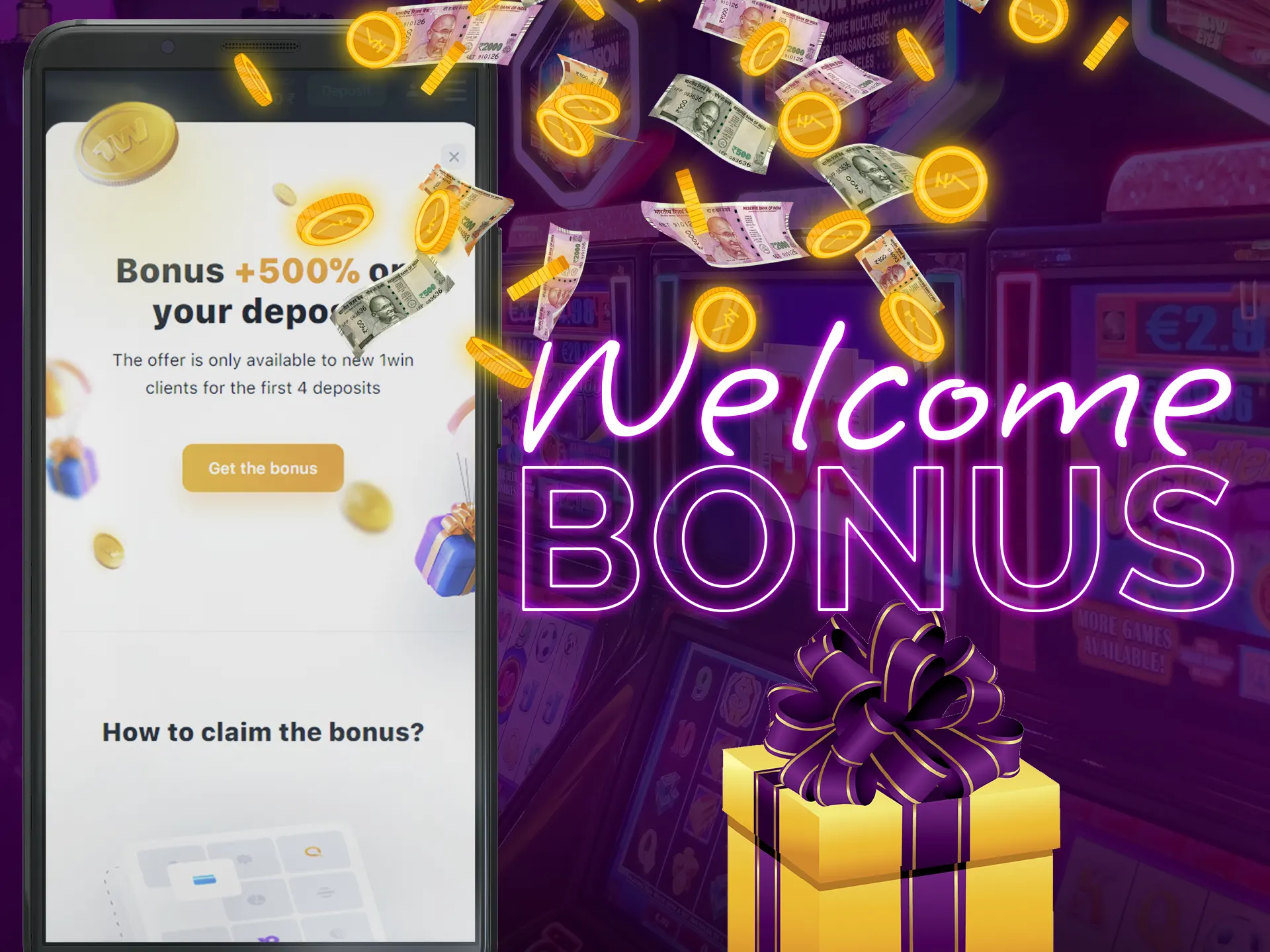 New players receive a welcome bonus.