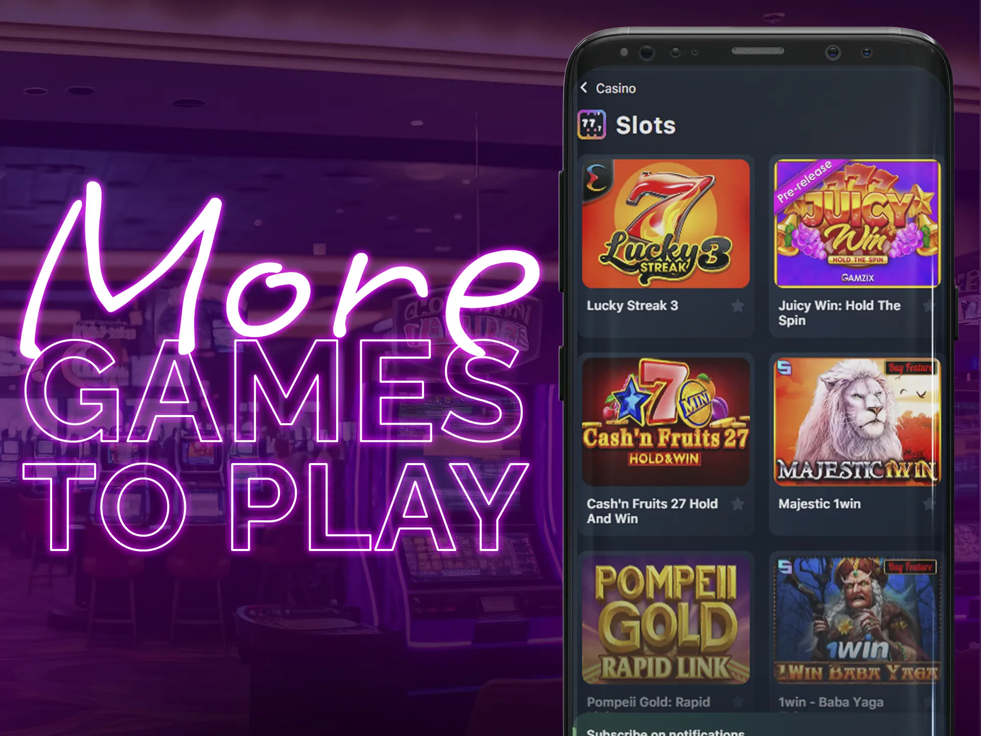 Slots categories are always full of an incredible variety of games.