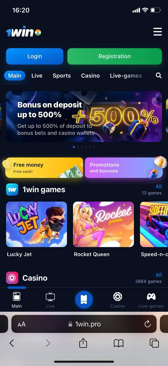 Choose a mobile casino to start playing.