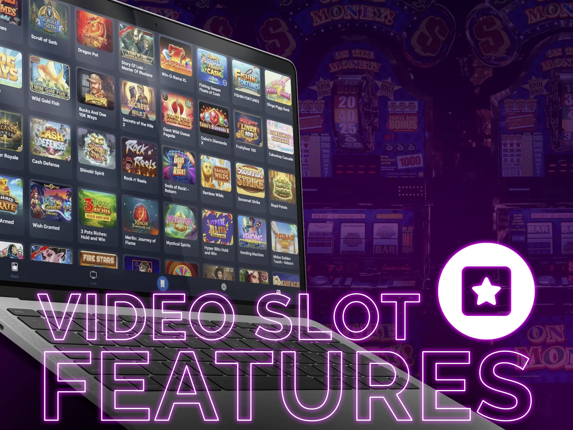 Familiarise yourself with the features of video slots.