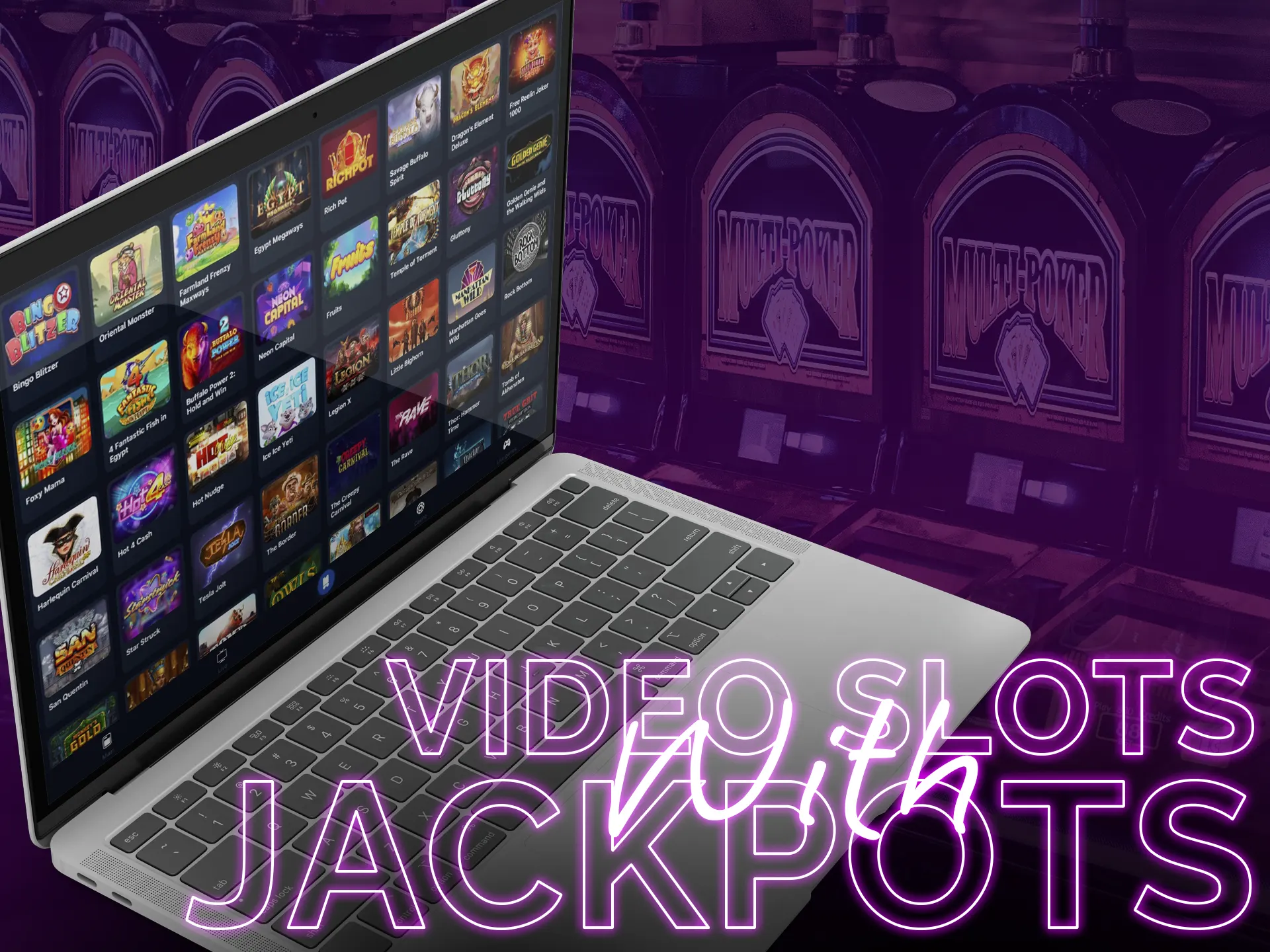 There are many varieties of video slots with jackpots.