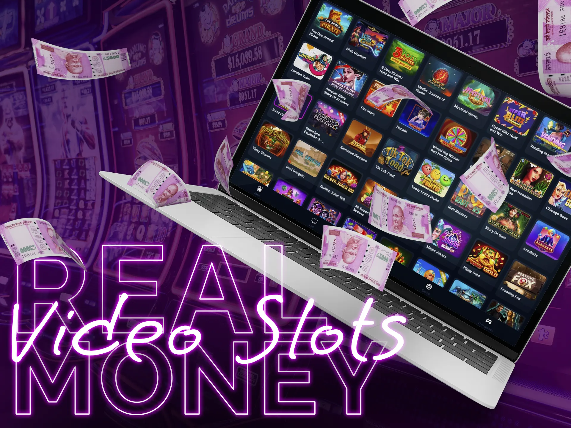 Play for real money in video slots and get colorful emotions.