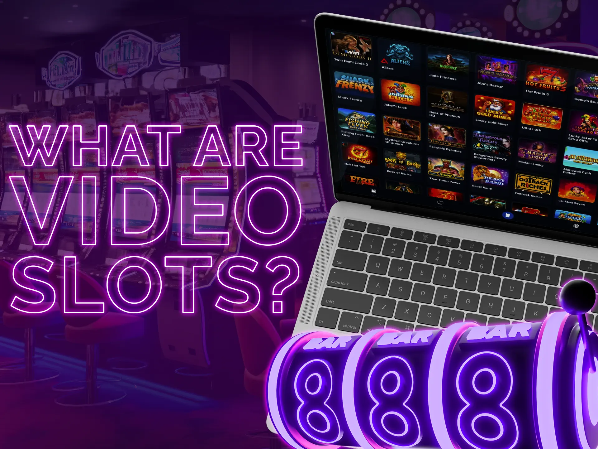 Video slots attract users by having a variety of themes and different features.