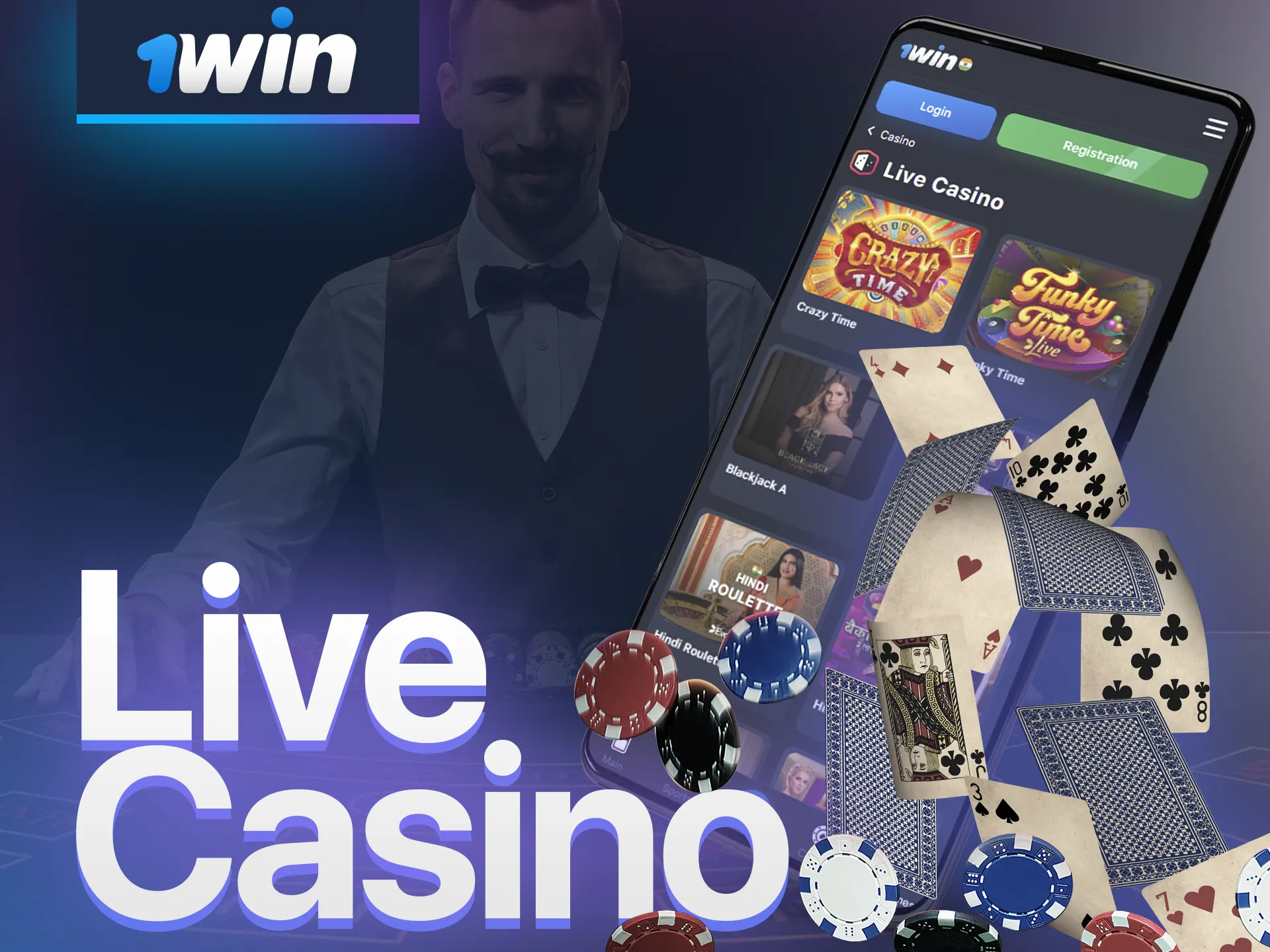 With the Live Casino feature, 1win replicates the atmosphere of a real casino.