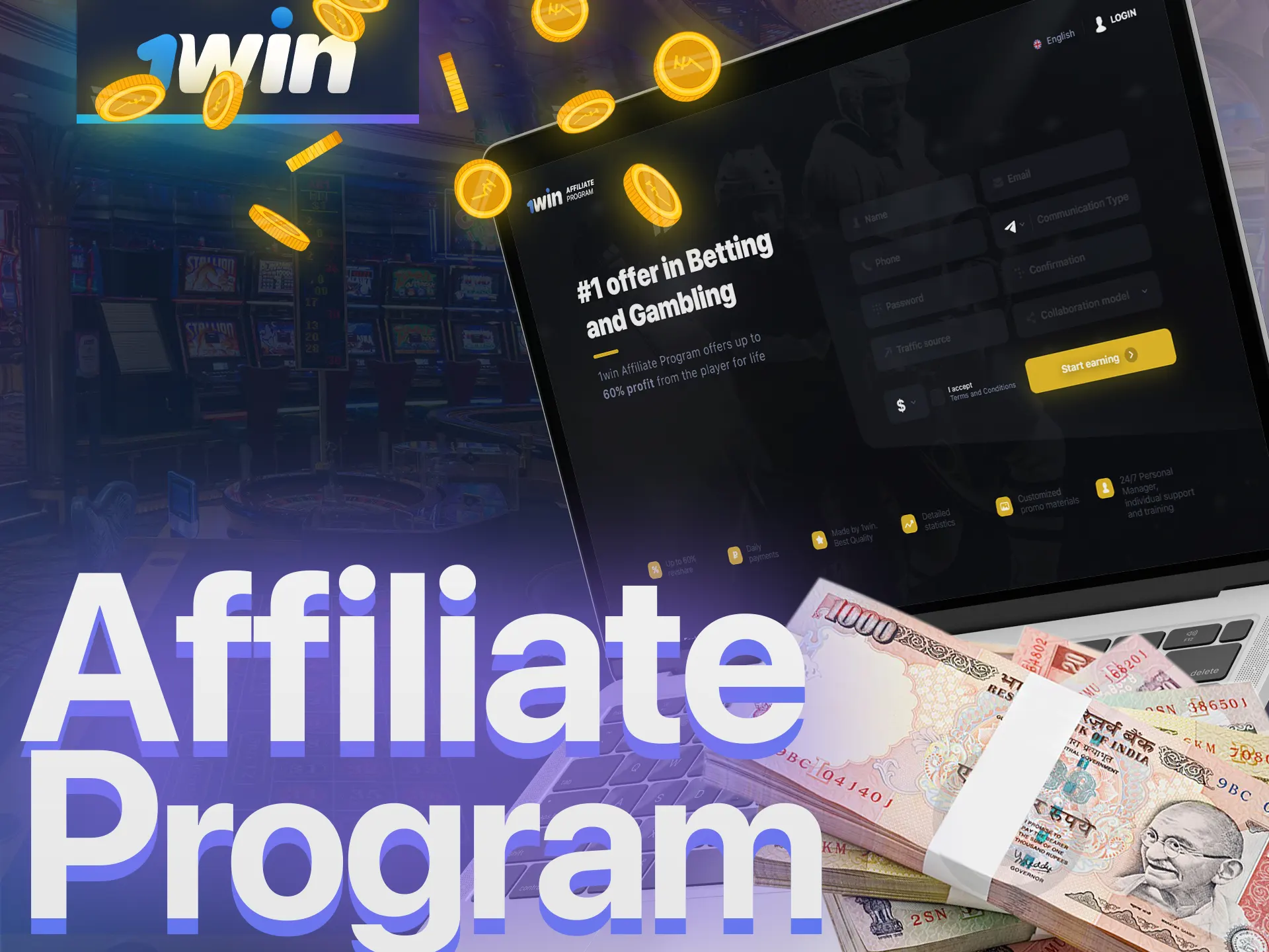 Affiliates who bring new users to the site can earn a significant commission.
