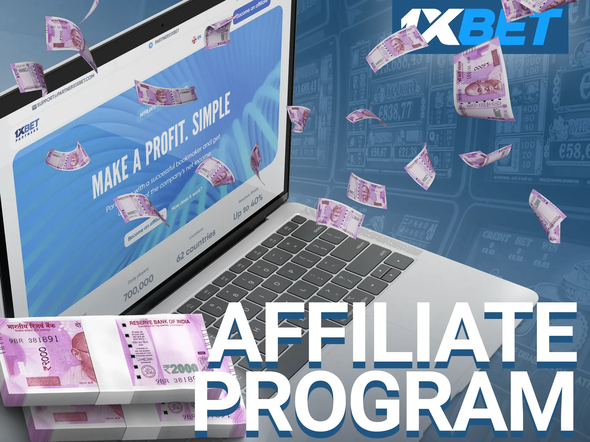 Join the 1xbet affiliate program.