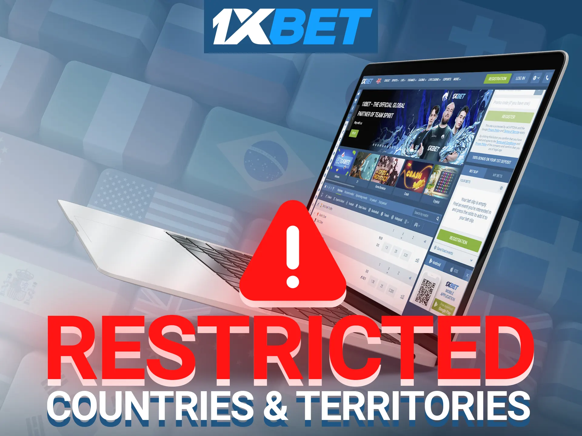 Unfortunately, due to the various regulations surrounding online gambling across the world, many jurisdictions have prohibited access to the 1xBet website.