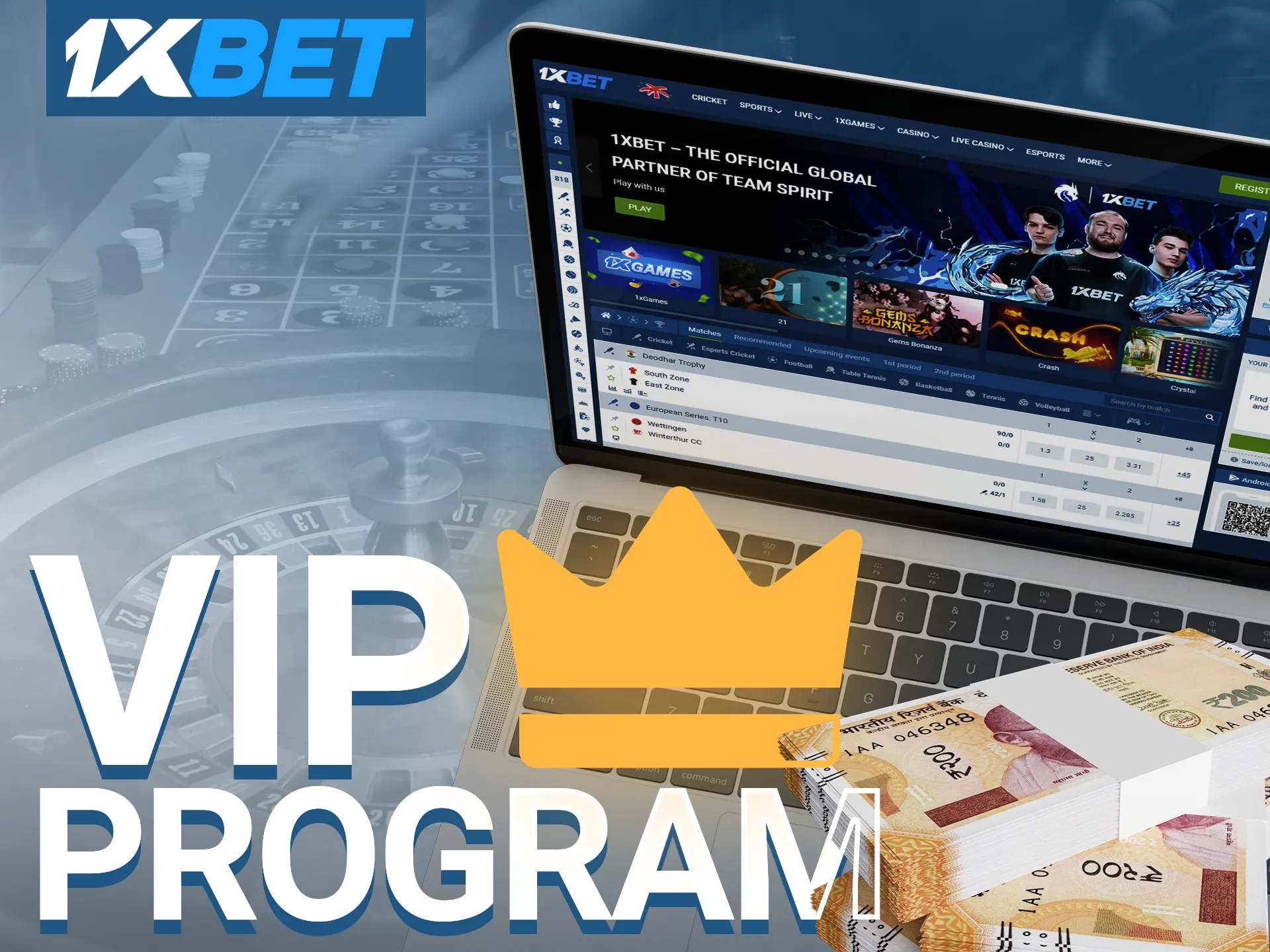 Members of the VIP program receive special benefits including better odds and cashback.