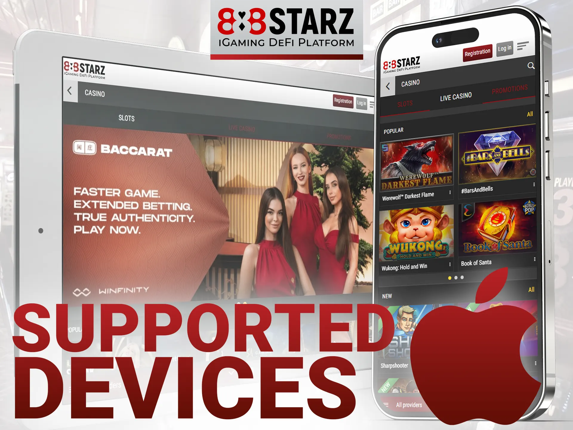 Install the 888Starz app on your iOS device.