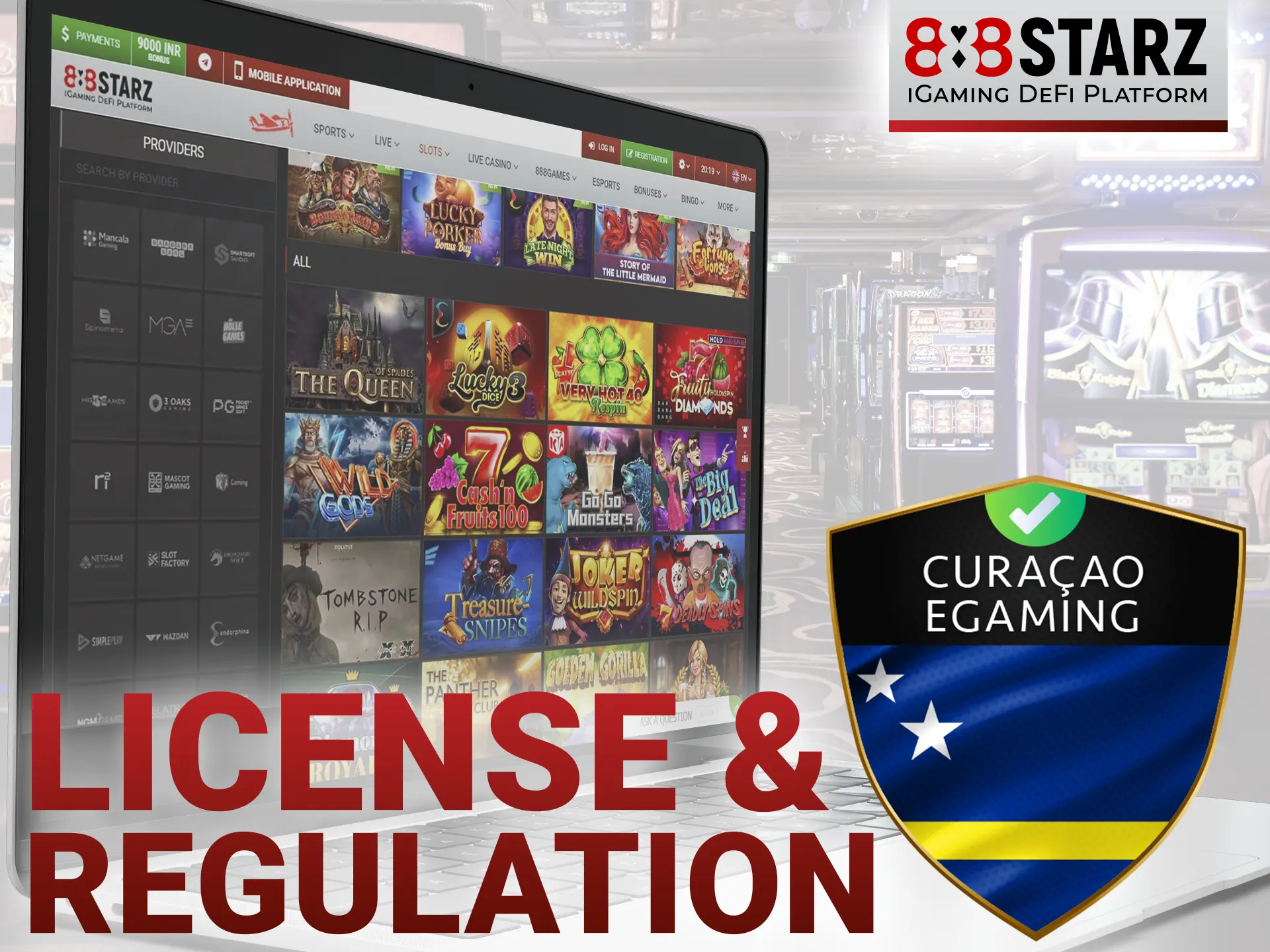 888starz online casino is licensed by Curaсao.