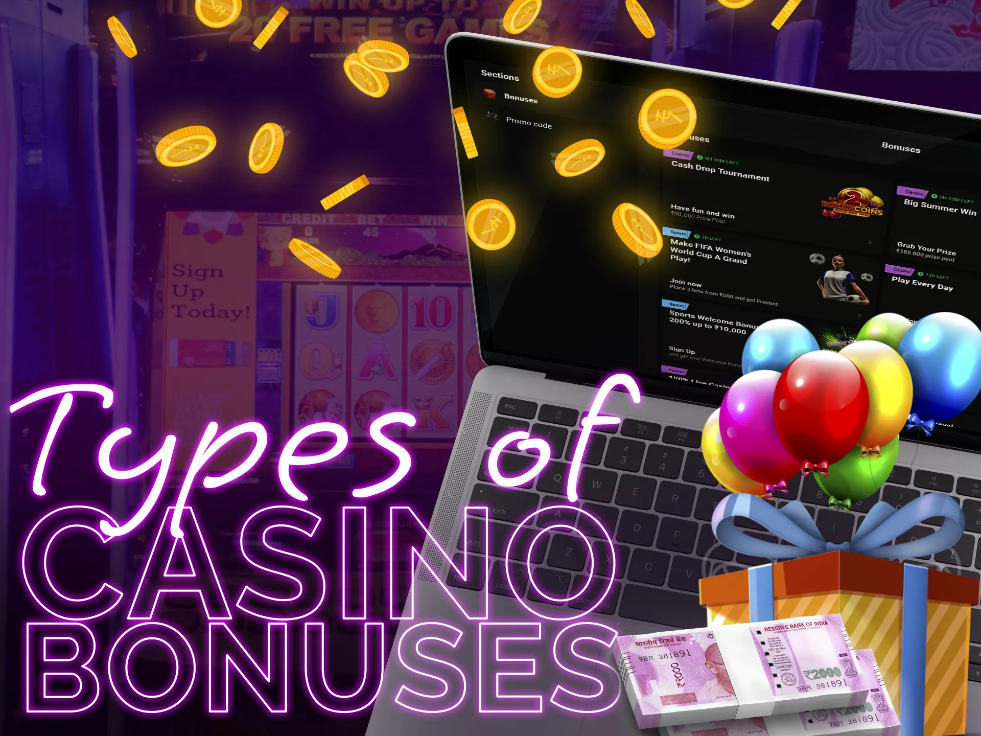 A good online casino offers its users different types of bonuses.