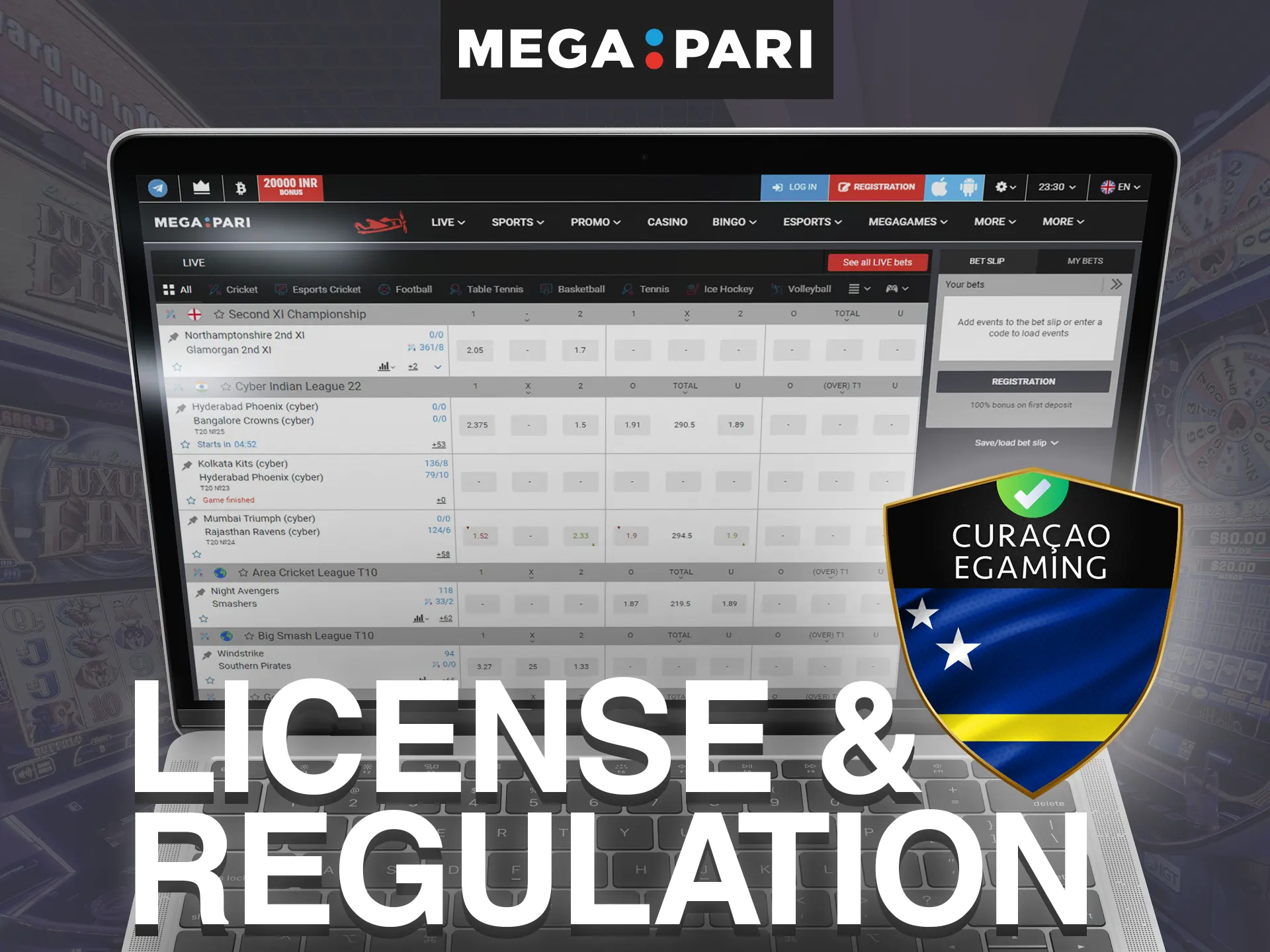 Megapari holds a license from Curaсao.