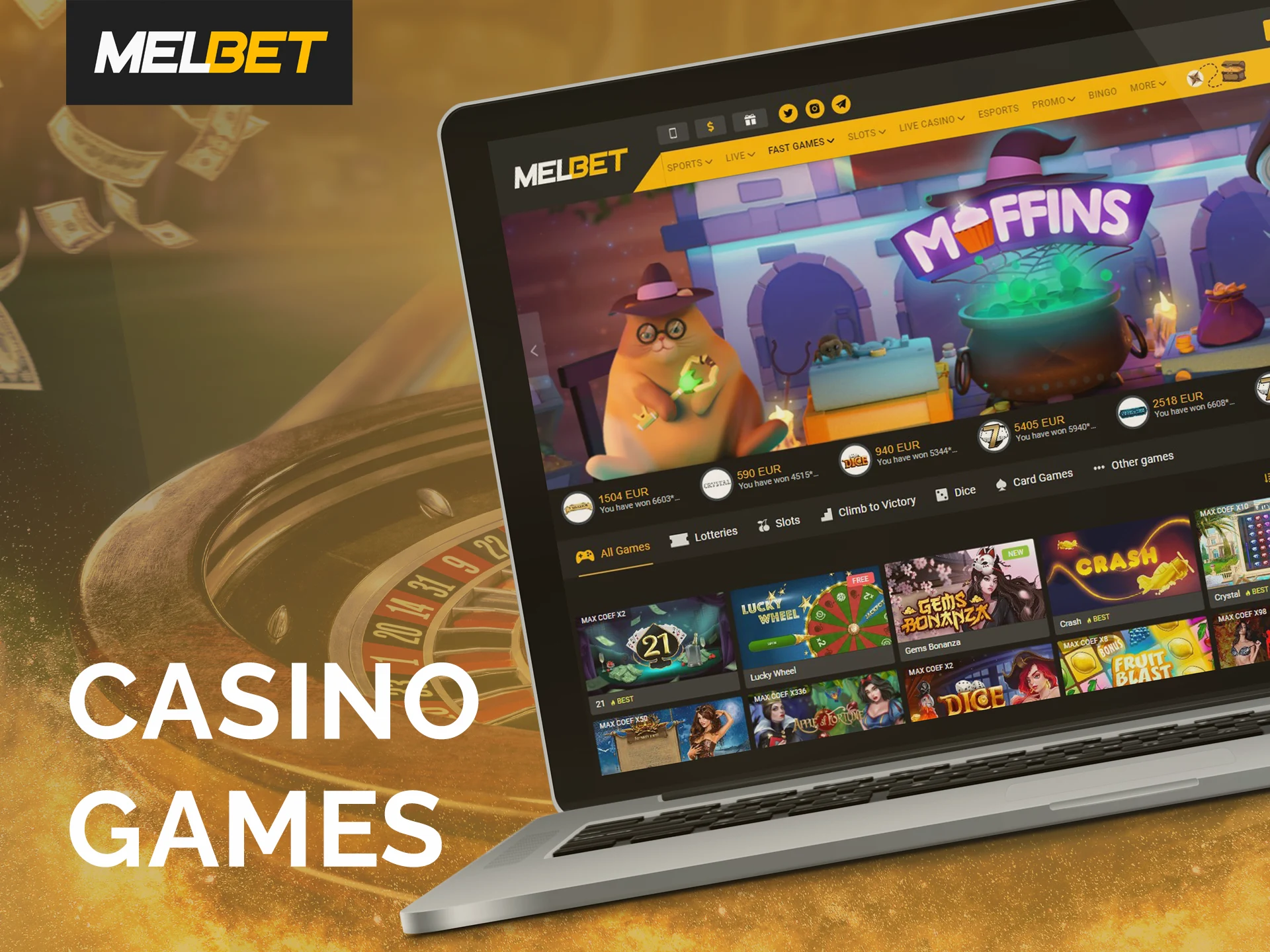 Melbet online casino features a vast gaming library.