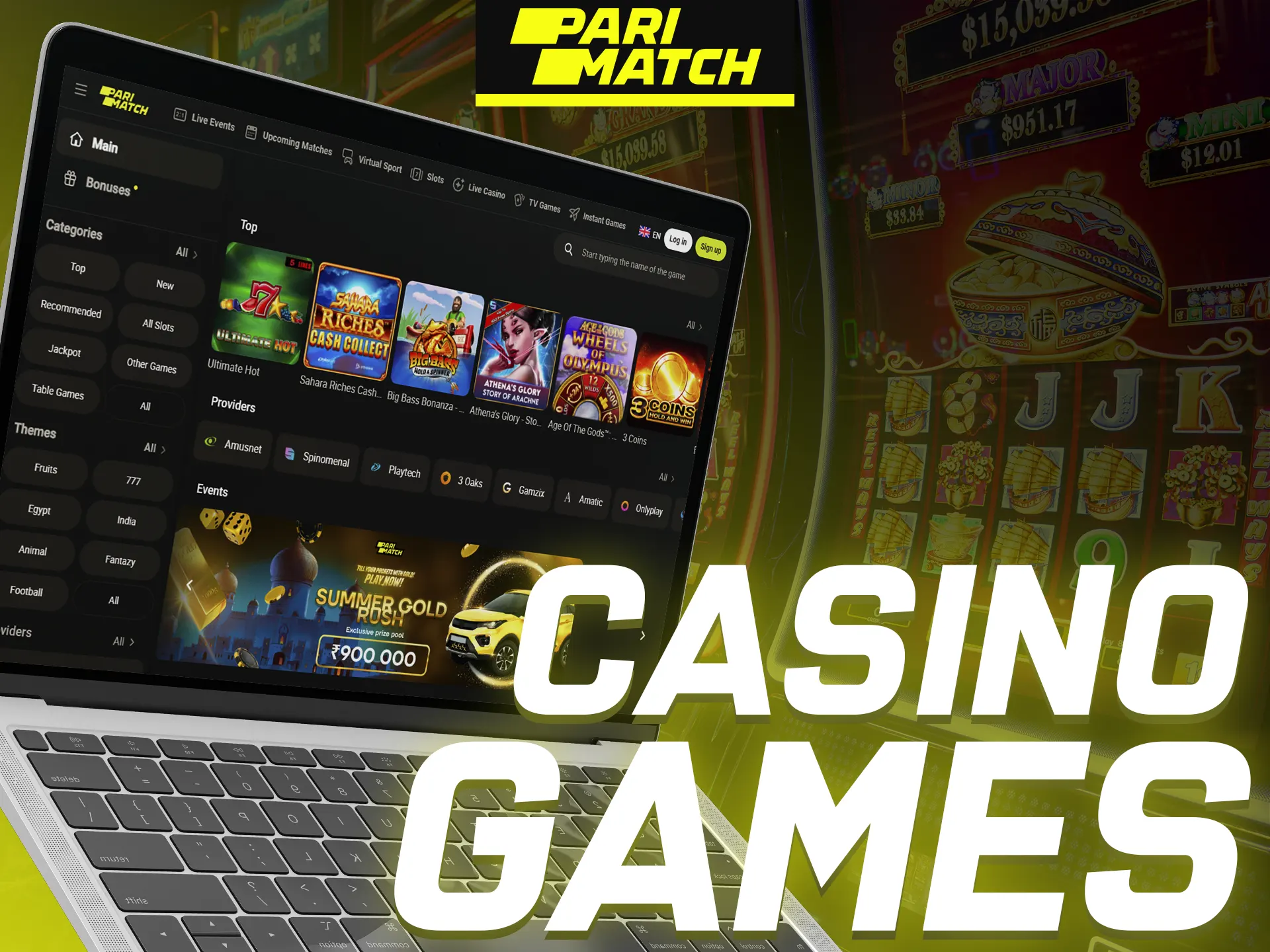 Thanks to the constant introduction of new games, the Parimatch casino department offers a wide range of games.