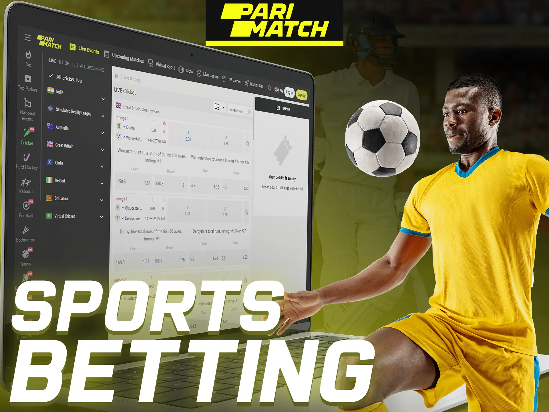 Parimatch offers betting opportunities on both famous and lesser-known sports.