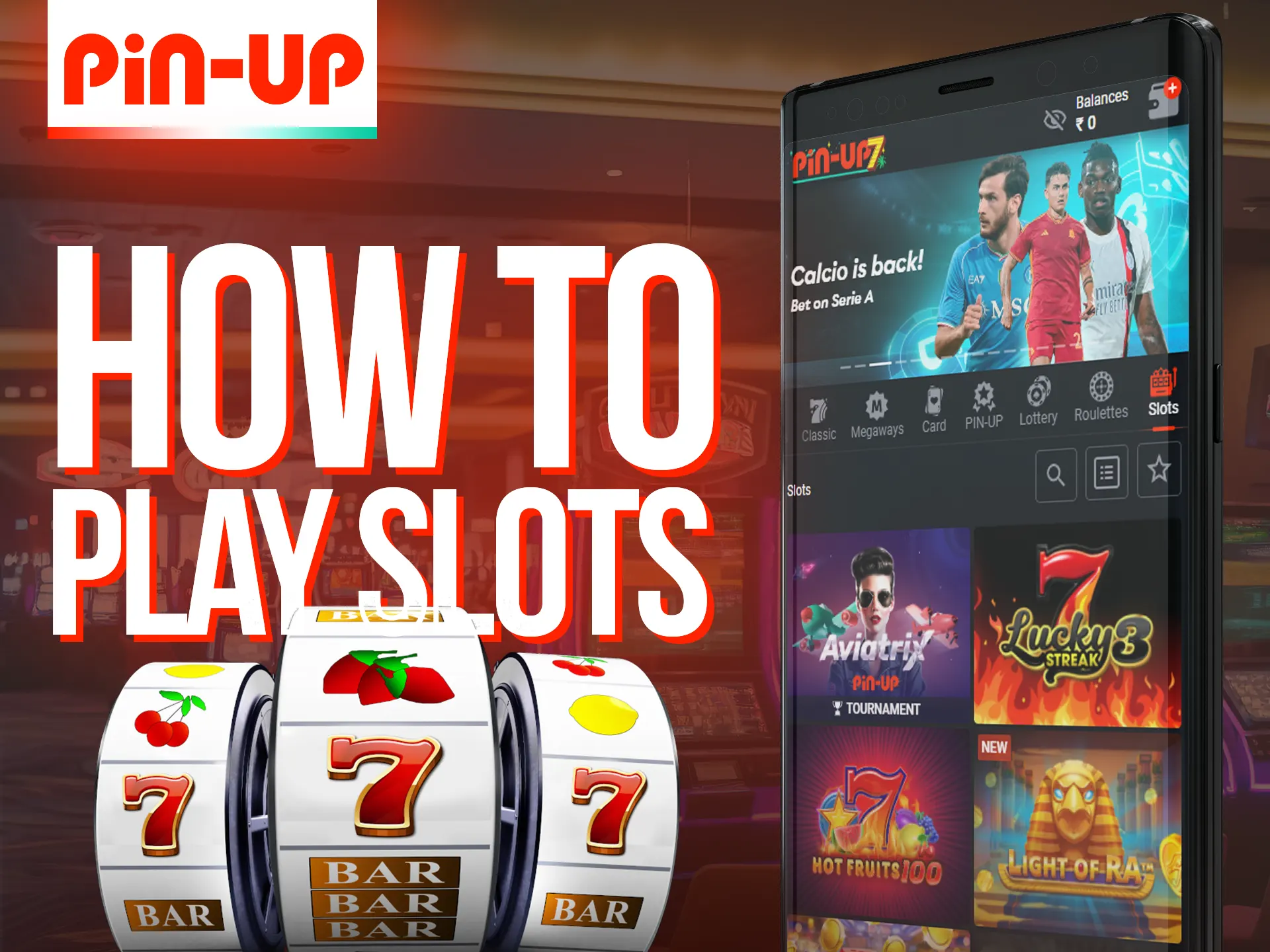 Learn how to play slots on the Pin-Up mobile app.