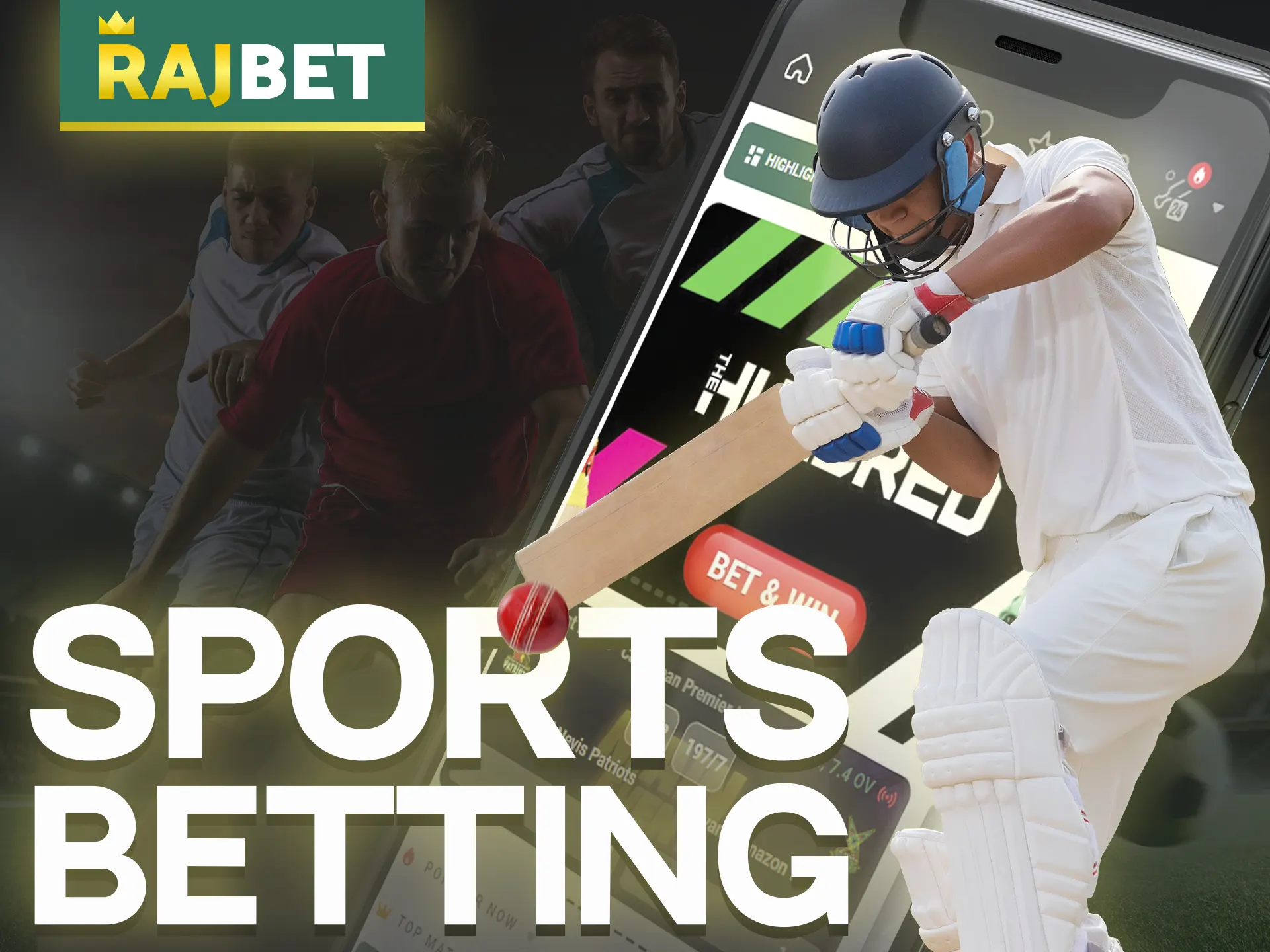 Place your sports bets on the Rajbet mobile app.
