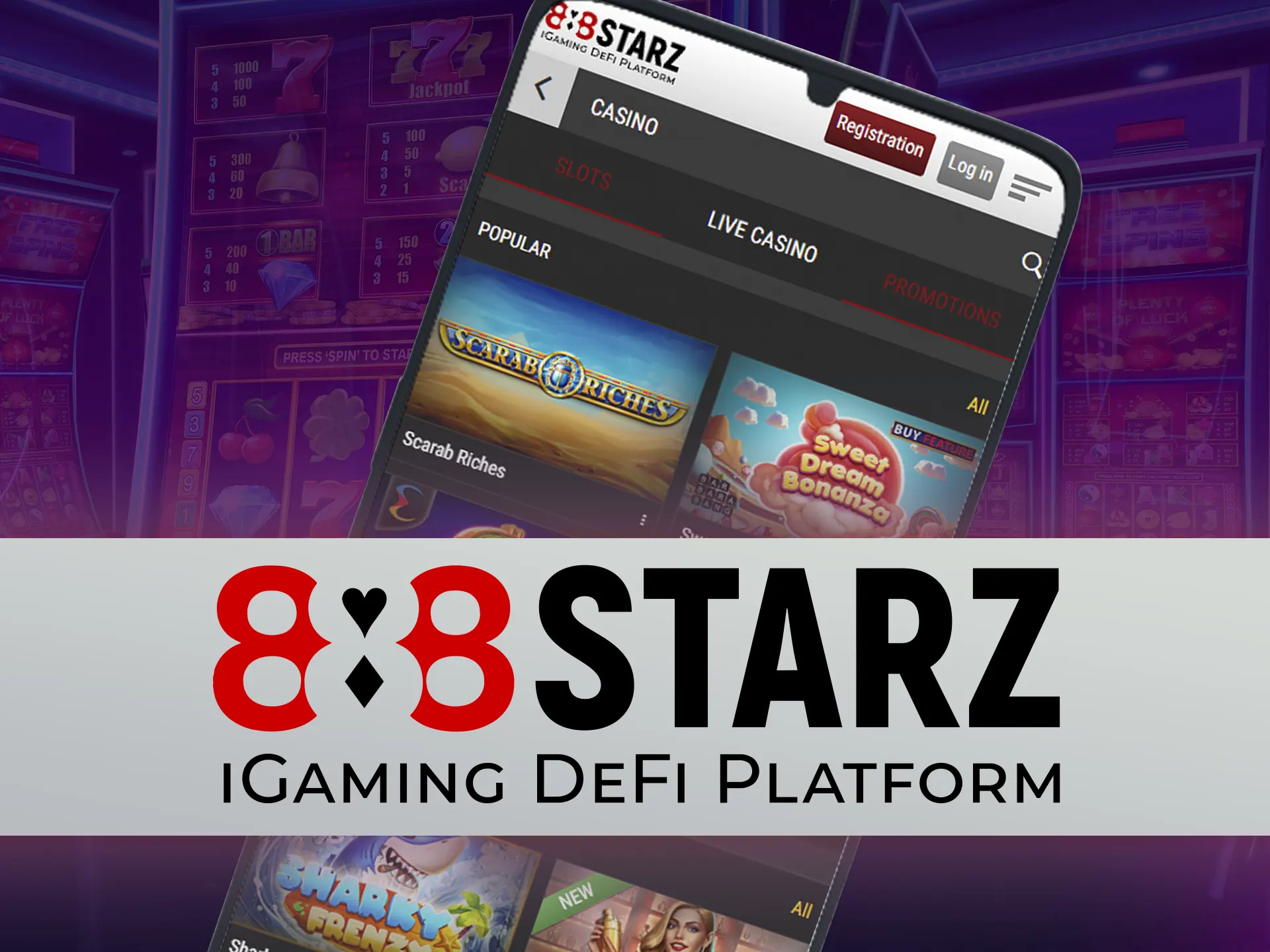 Choose to play any slots from the huge selection at 888stsrz app.