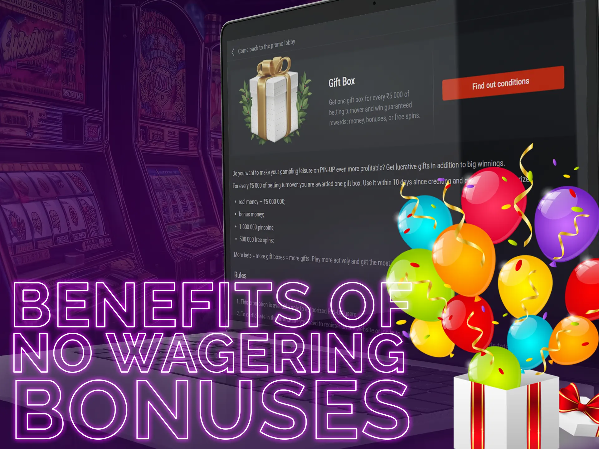 No-wagering bonuses have a specific list of benefits.