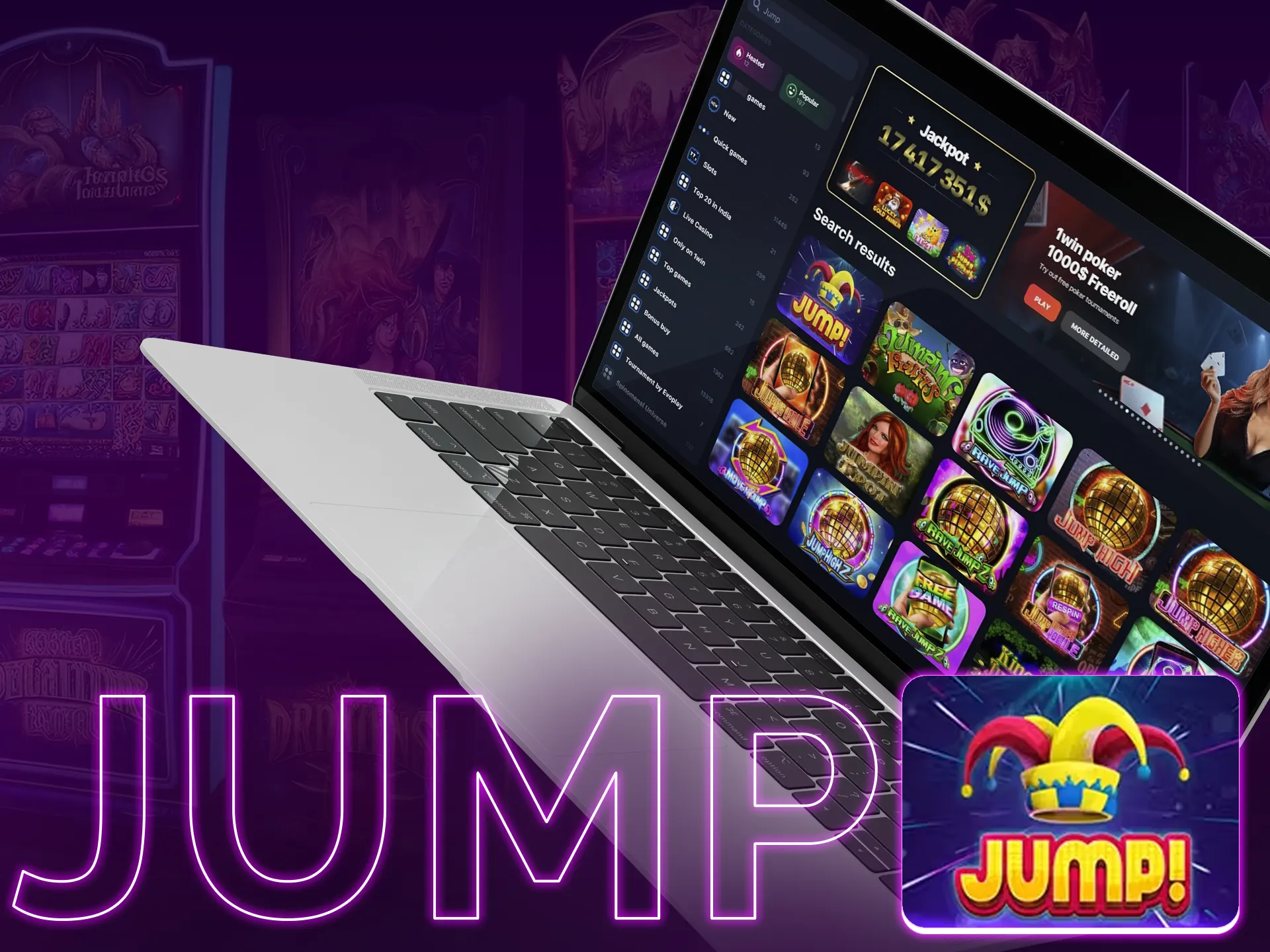 Jump is a classic fruity slot with 80s style.