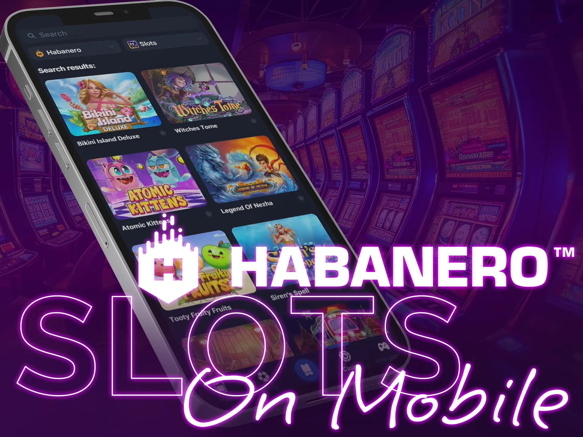 Habanero games optimized for all screens, including many Android and iOS devices.