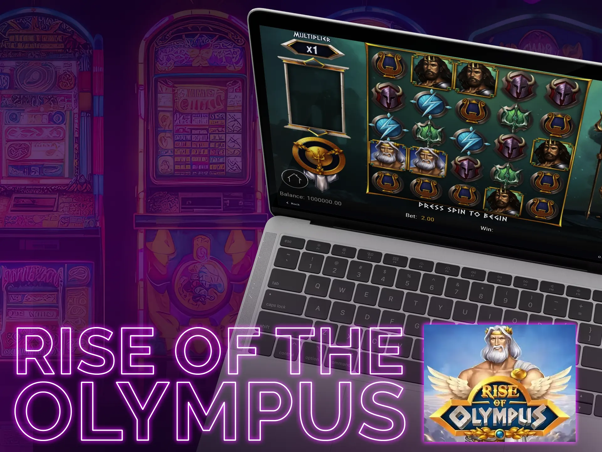 Harness the power of the gods and get huge wins in the Rise of Olympus slot.