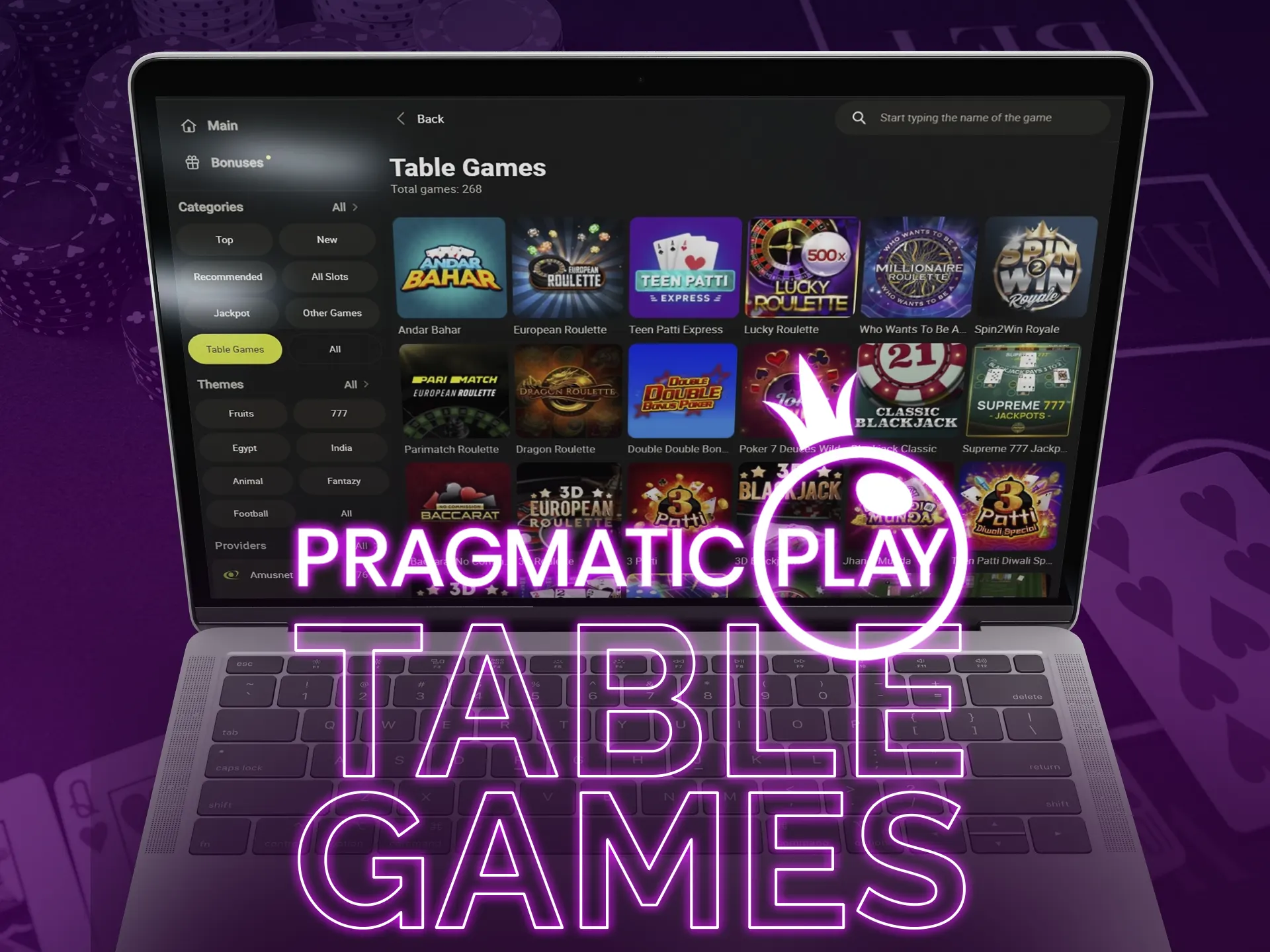 Pragmatic Play offers a diverse collection of classic casino games.