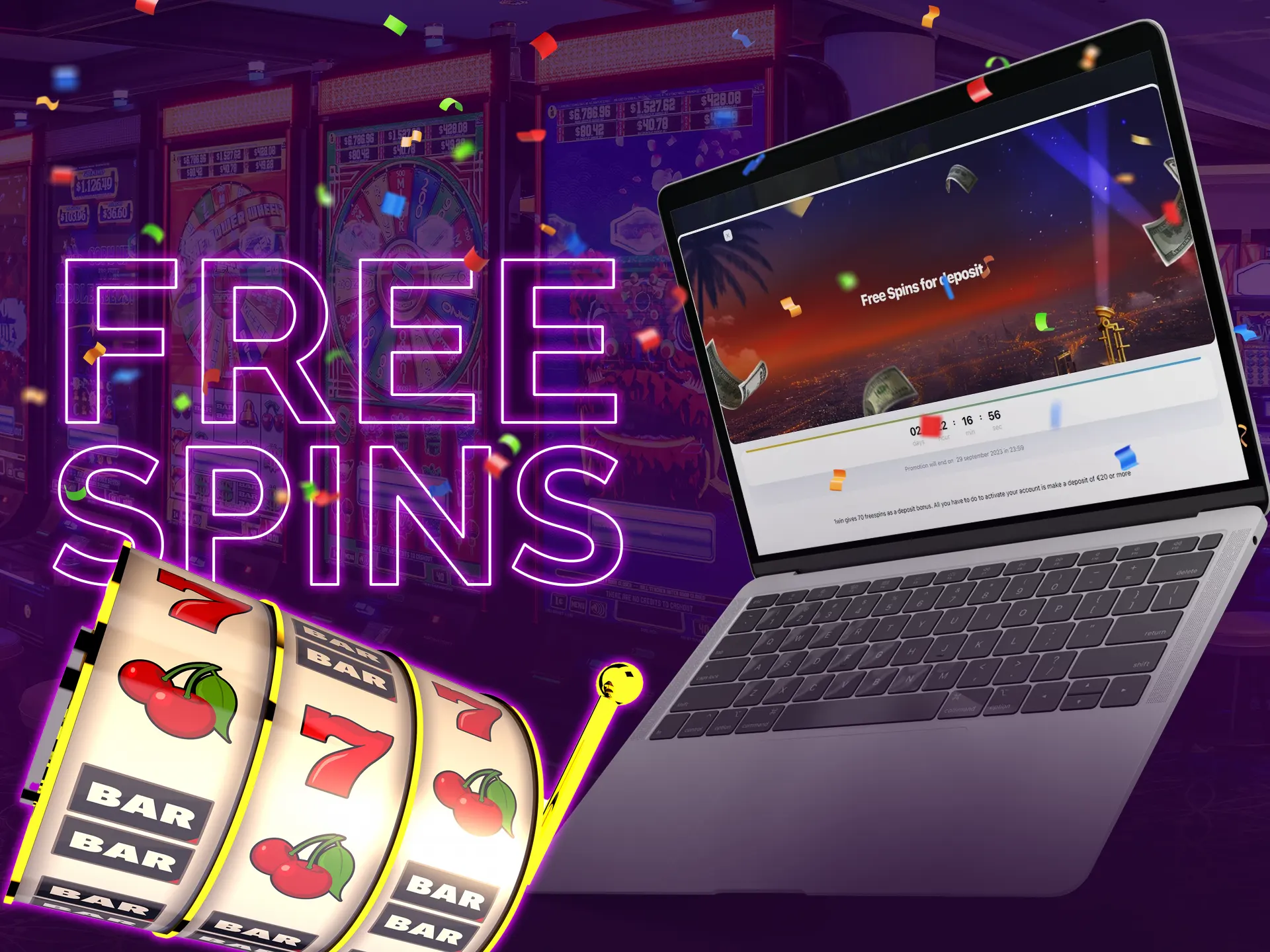 Best casinos offers free spins bonus for you.