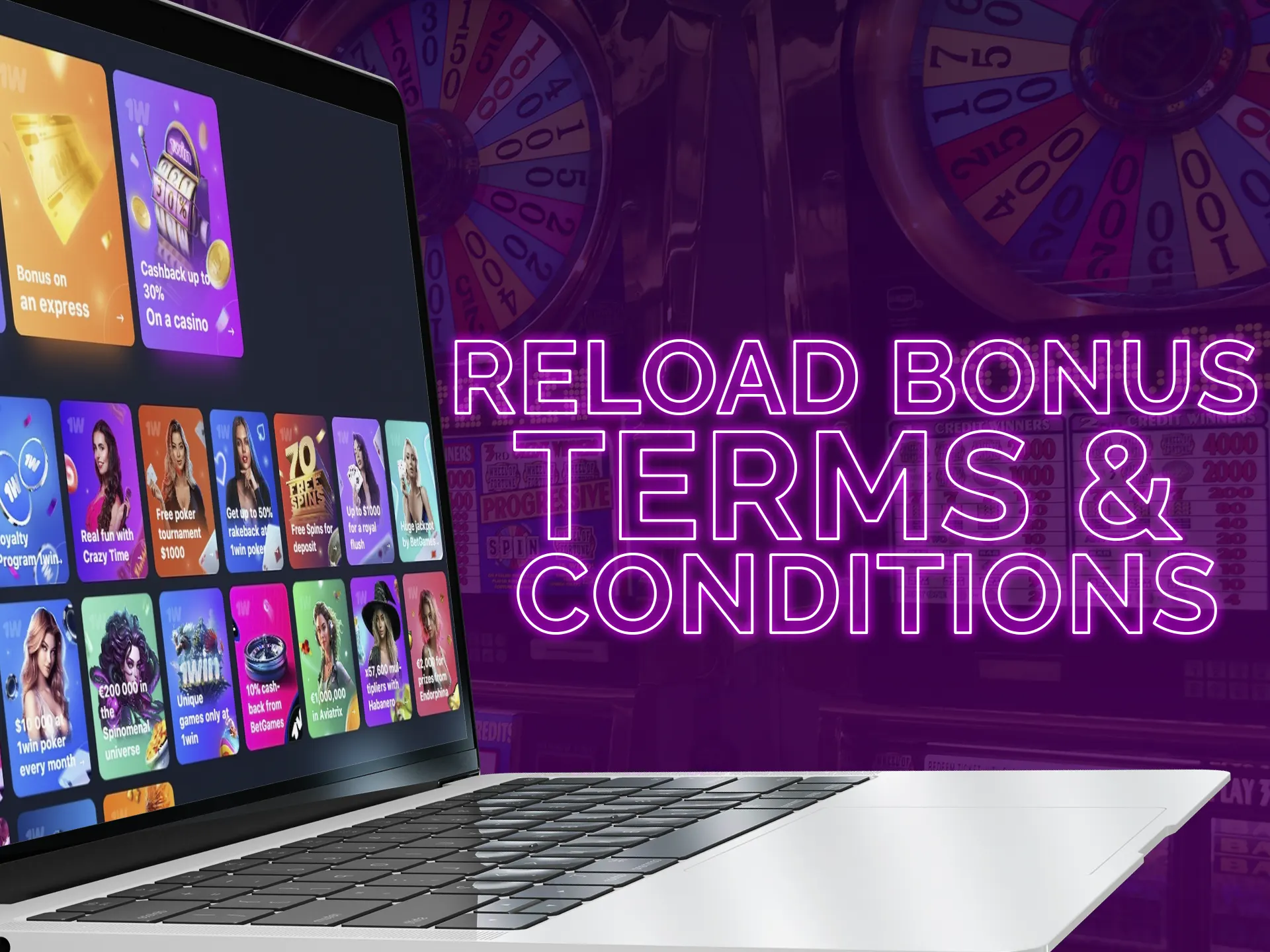 Find out the terms and conditions of reload bonuses.