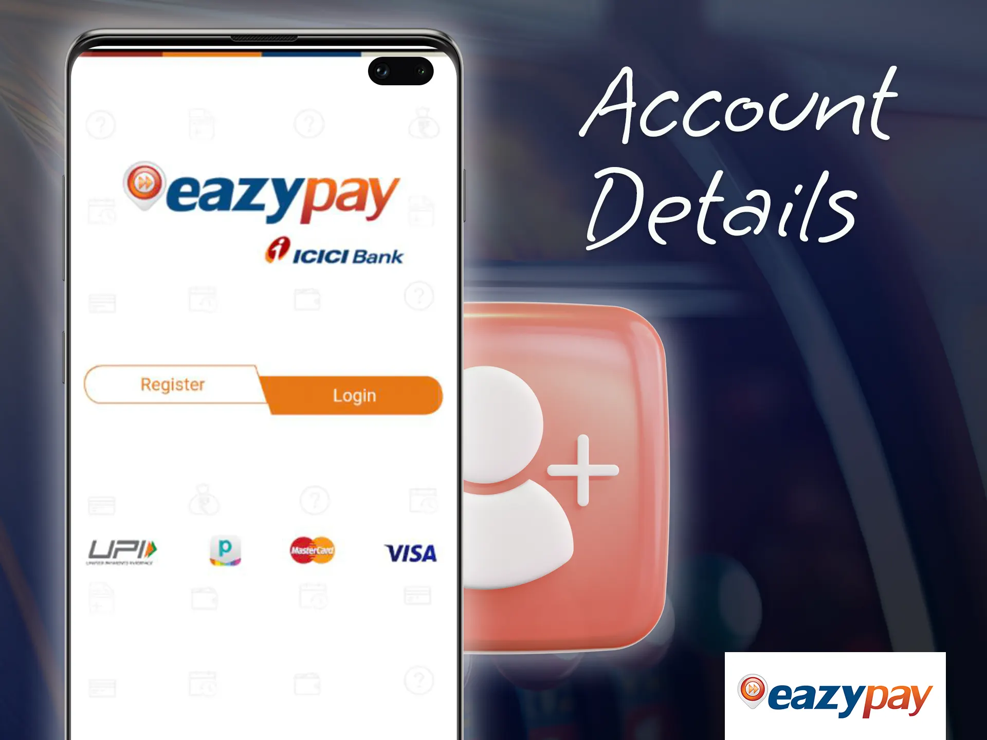 Register an EazyPay account.
