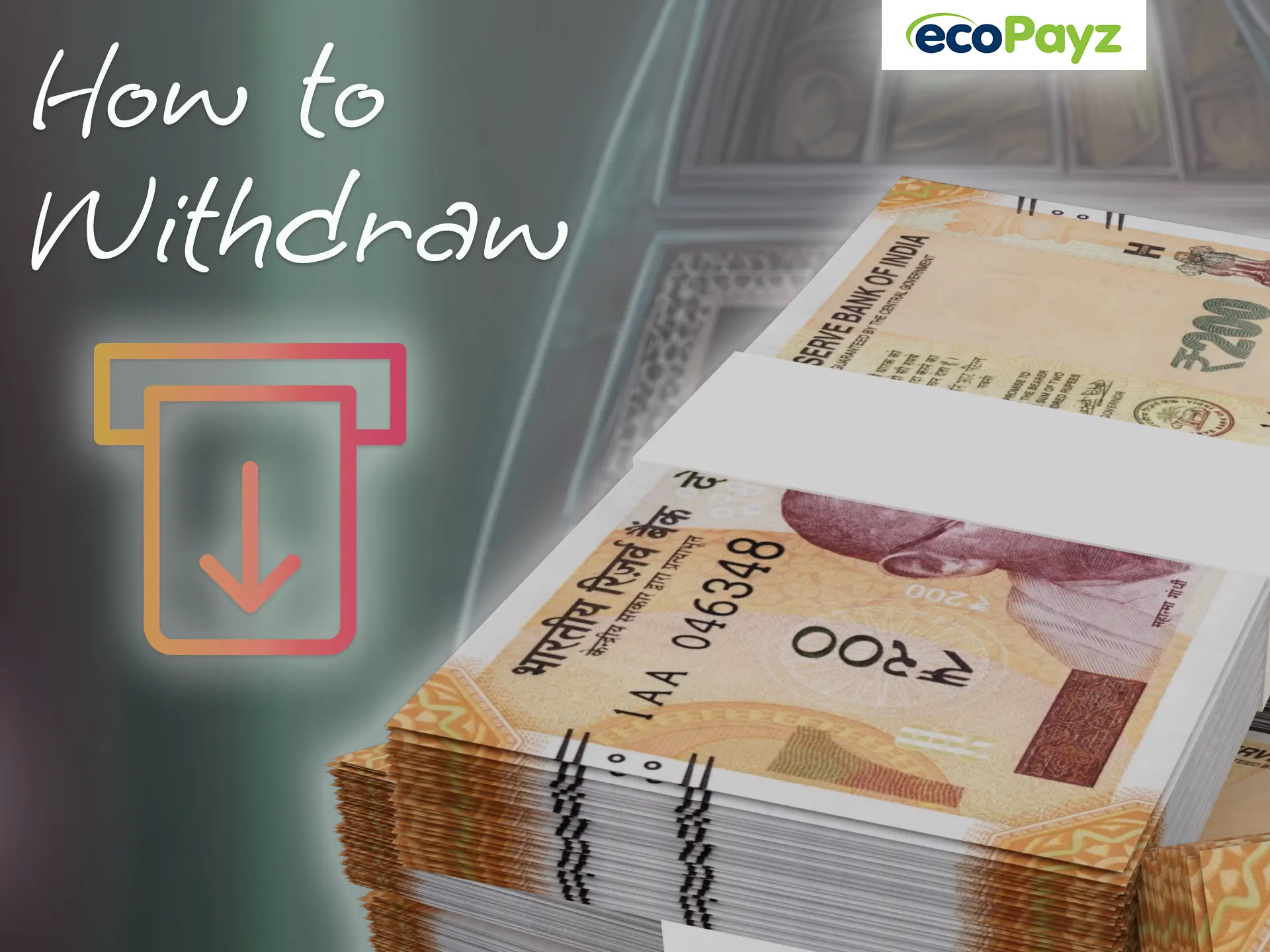 Withdraw money from your gaming account using the ecoPayz payment system.