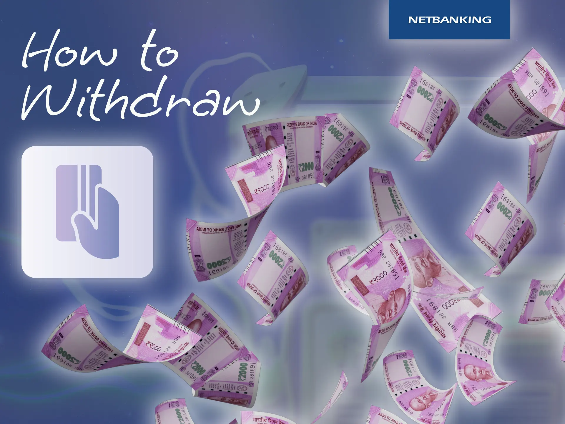 Withdraw money from your gaming account using Netbanking.