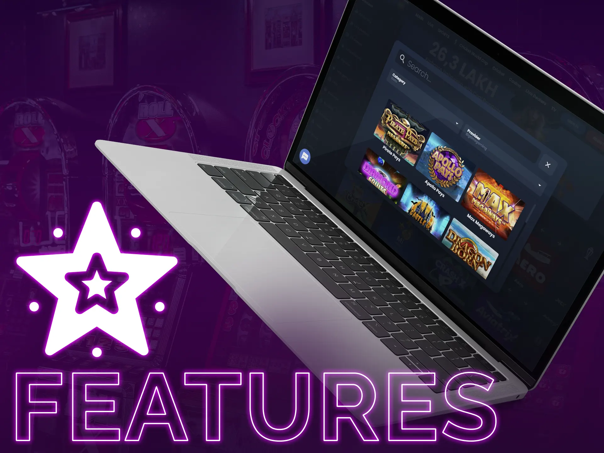 Find out more features for Big Time Gaming slots.