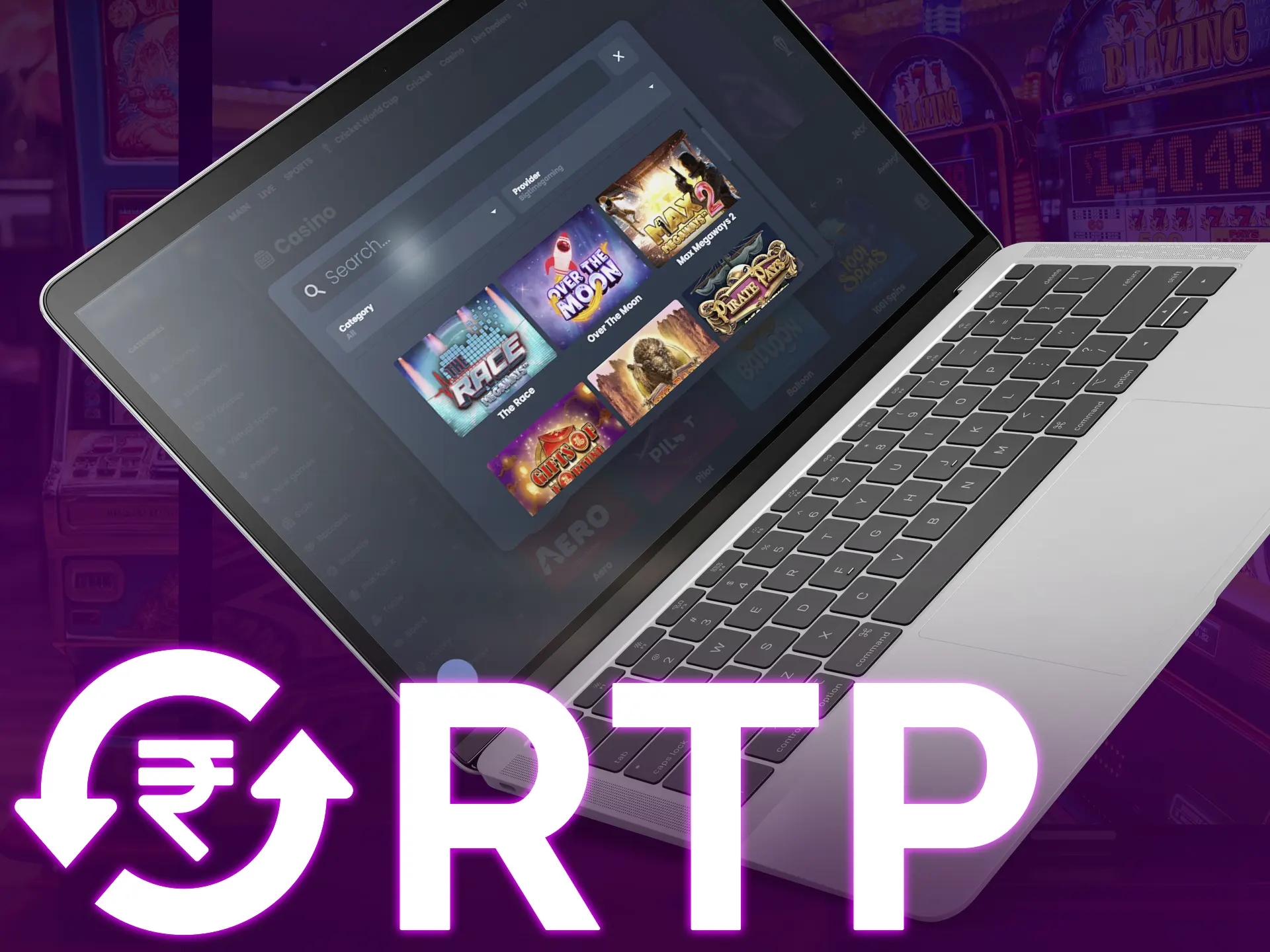 Choose the slots games with high RTP.