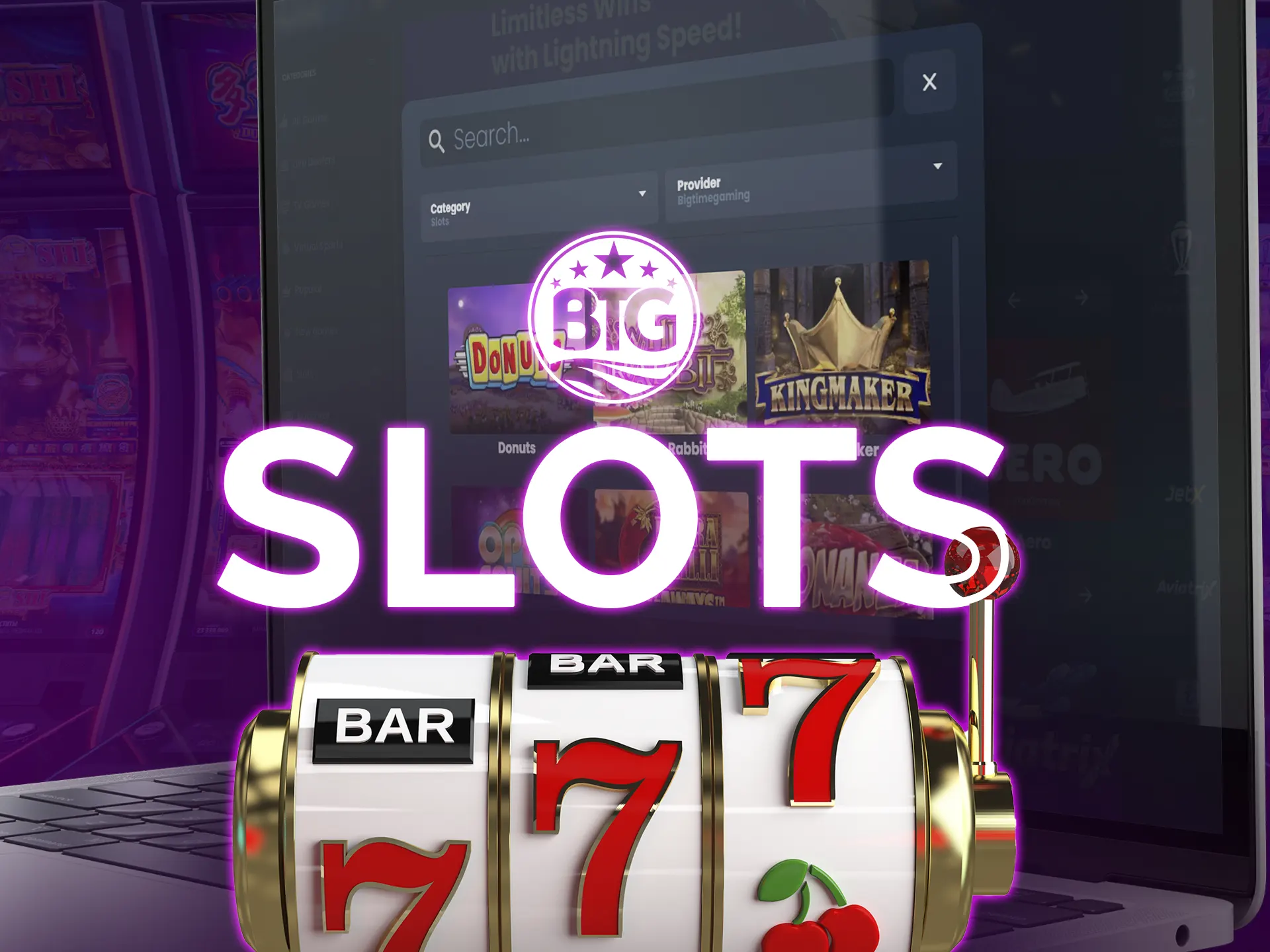 Enjoy slots from Big Time Gaming, which created more than 70 slots games.