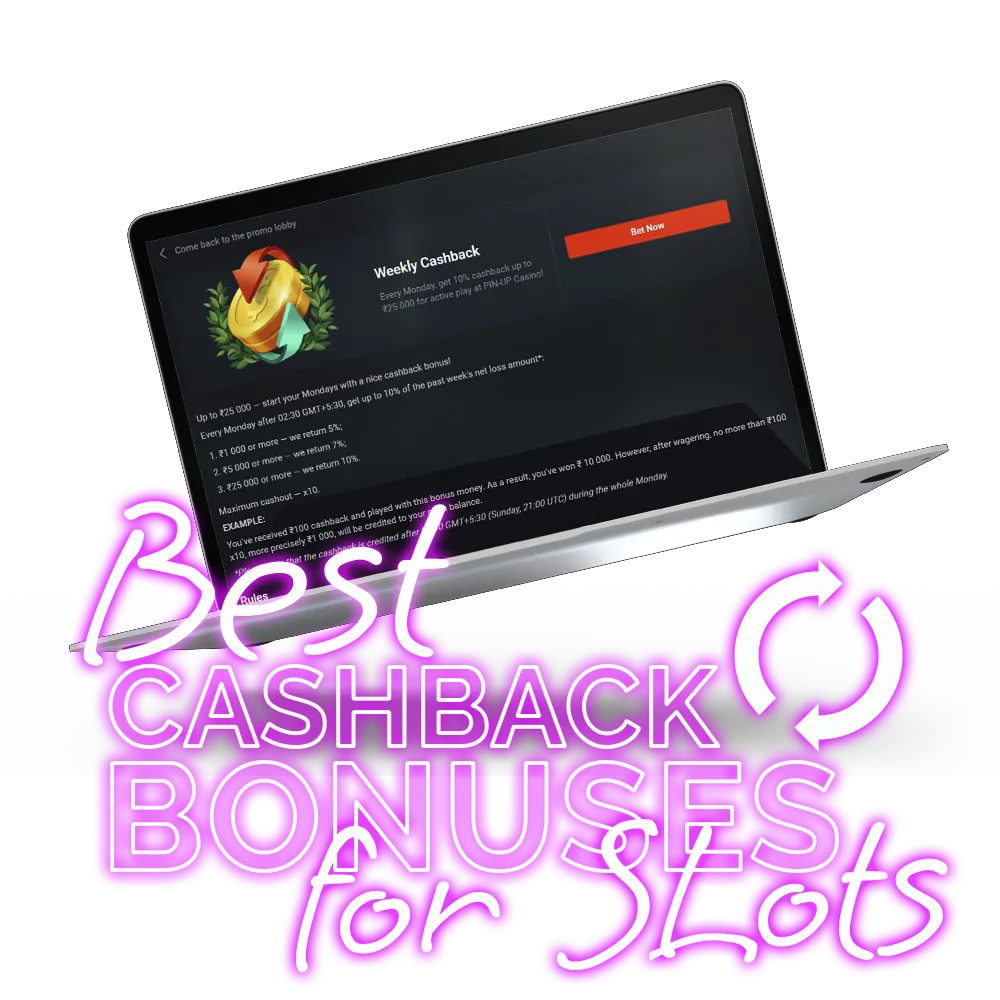 Get ready for an amazing cashbacks with our best cashback bonuses for slots!
