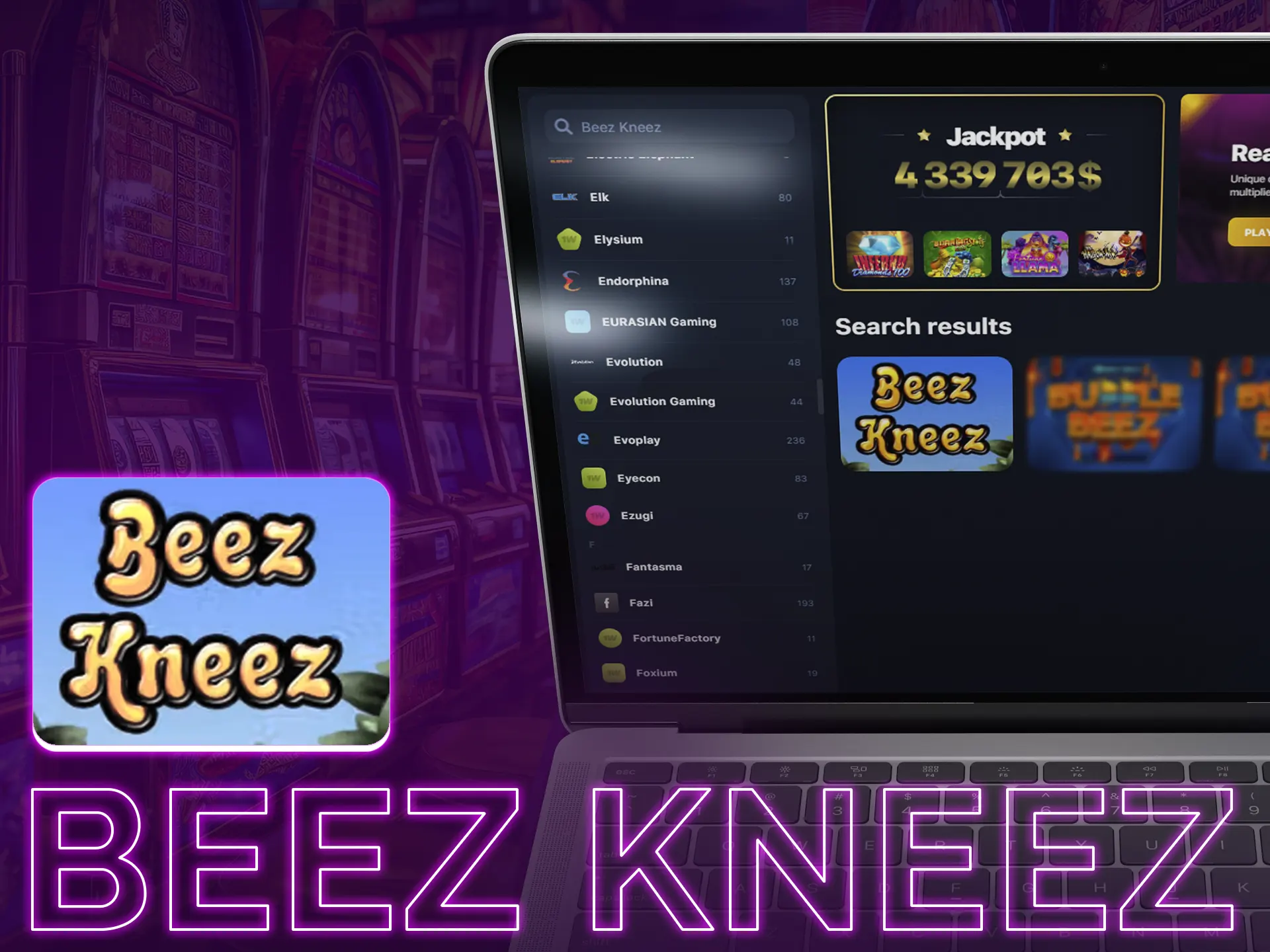 Enjoy cartoon-styled Beez Kneez slot by Eyecon!