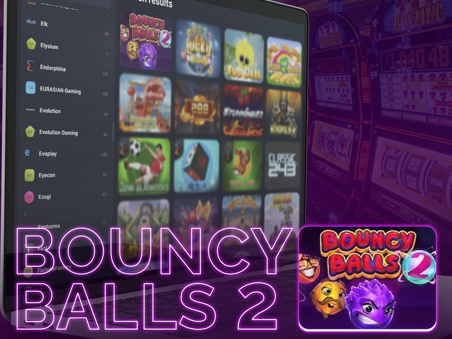 Bouncy Balls 2 offers simple gameplay, colorful balls, high RTP for wins.