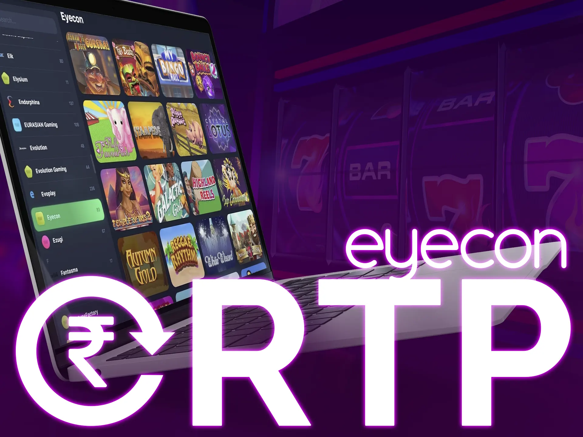 Eyecon provides games with high RTP percentages.