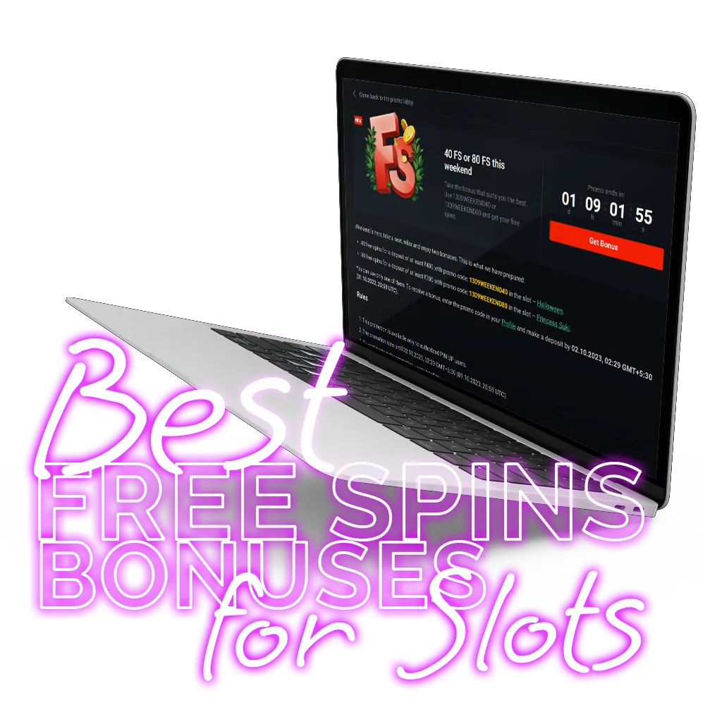 Enjoy best free spins bonuses for slots!