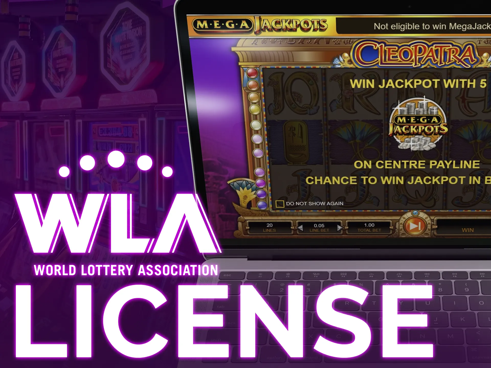 Play in safe and secure games, licensed by World Lottery Assosiation.