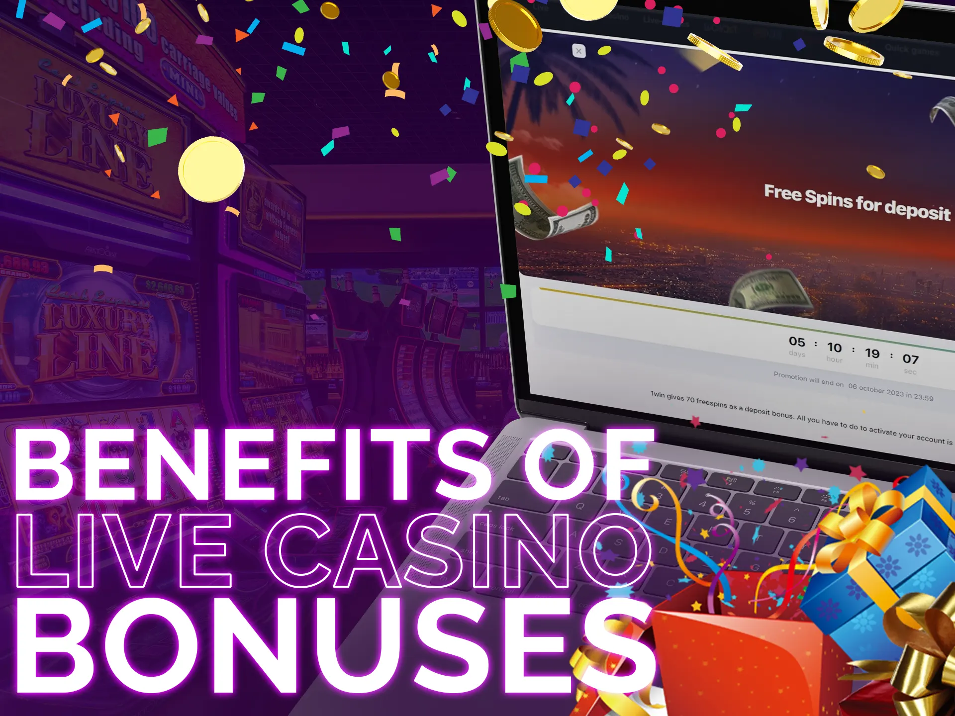 Check the benefits of live casino bonuses.