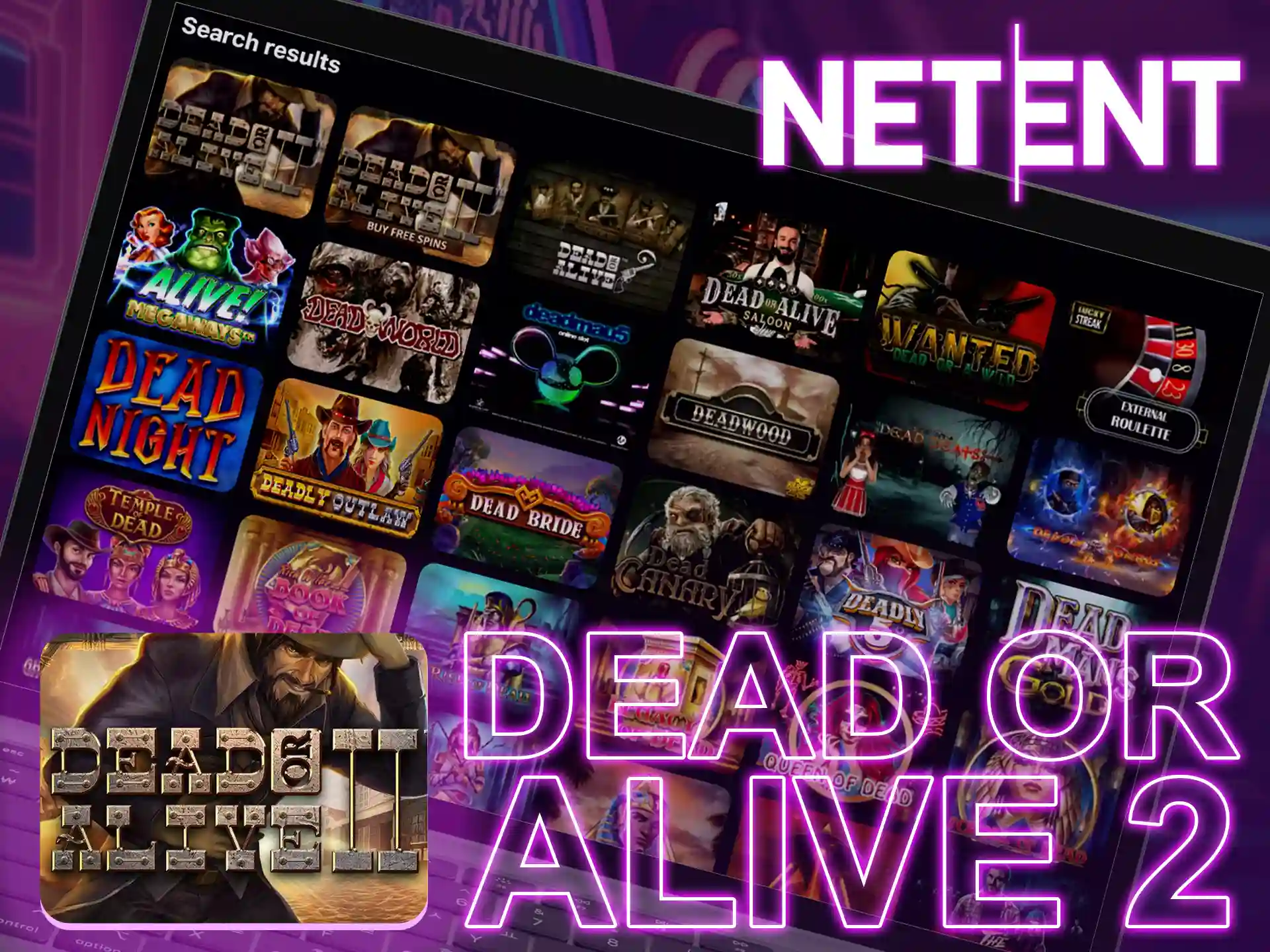 The world of the Wild West in Dead or Alive 2 slot from provider Netent.
