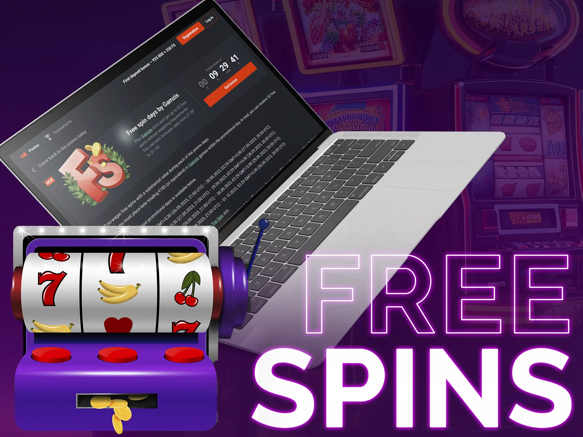 More winnings in slots with free spins bonus!
