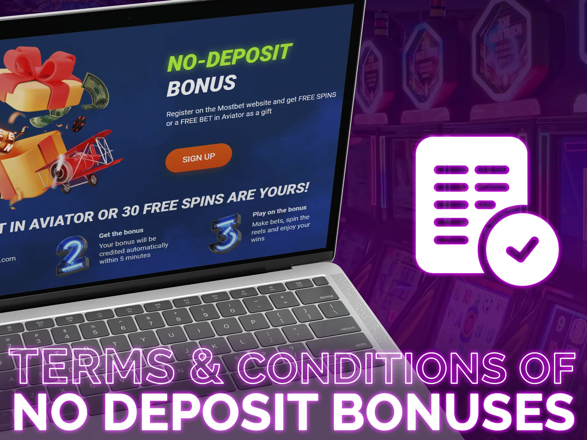 Read terms and conditions and get your no-deposit bonus!