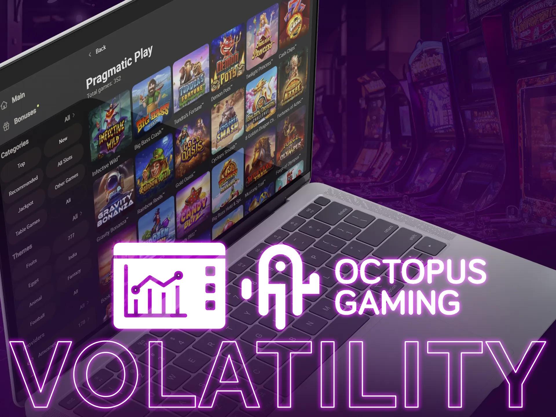 Enjoy high volatility rates with Octopus Gaming!