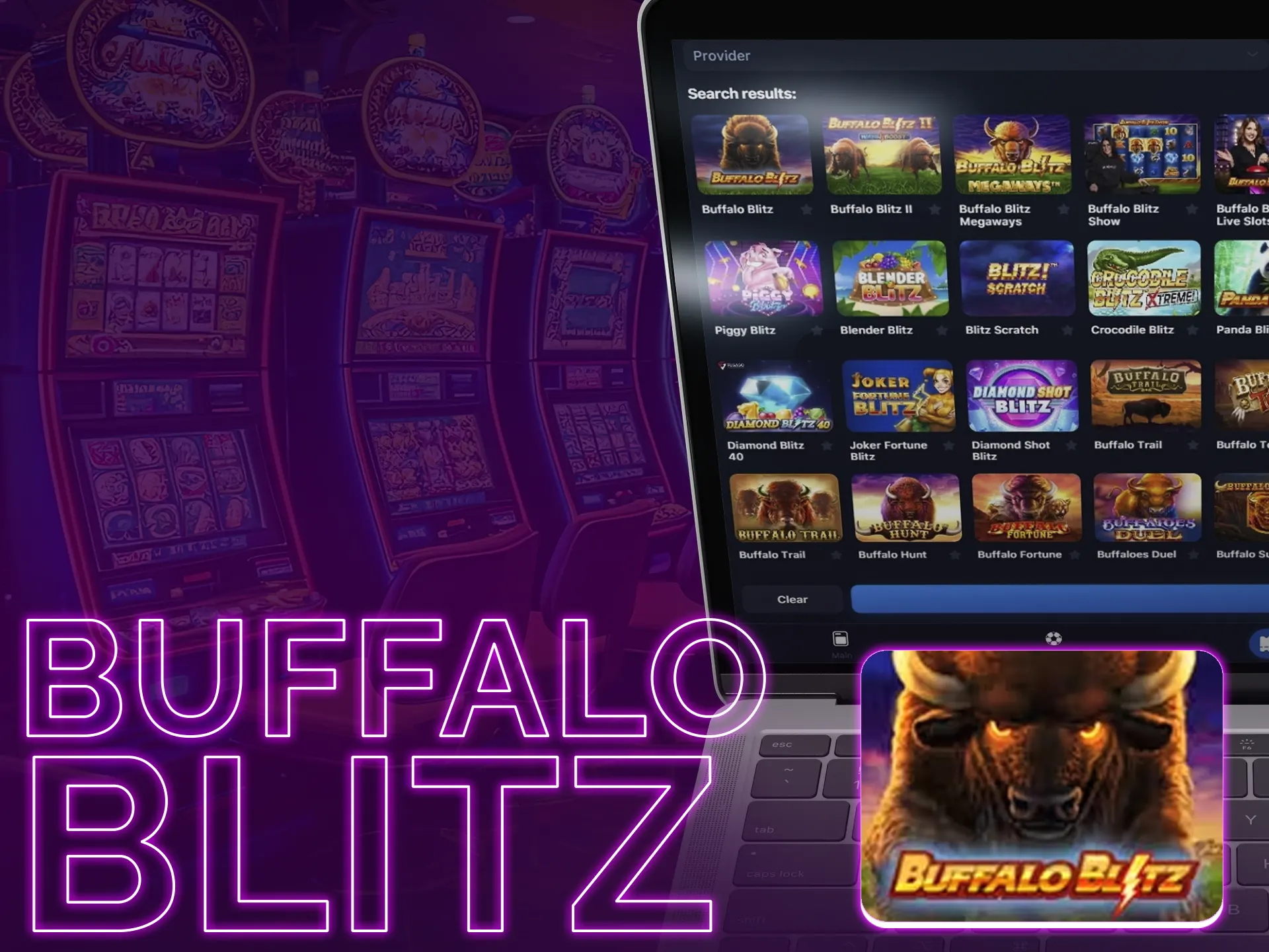 Buffalo Blitz: Exciting slot with wild animals, 6x4 reels, high RTP.