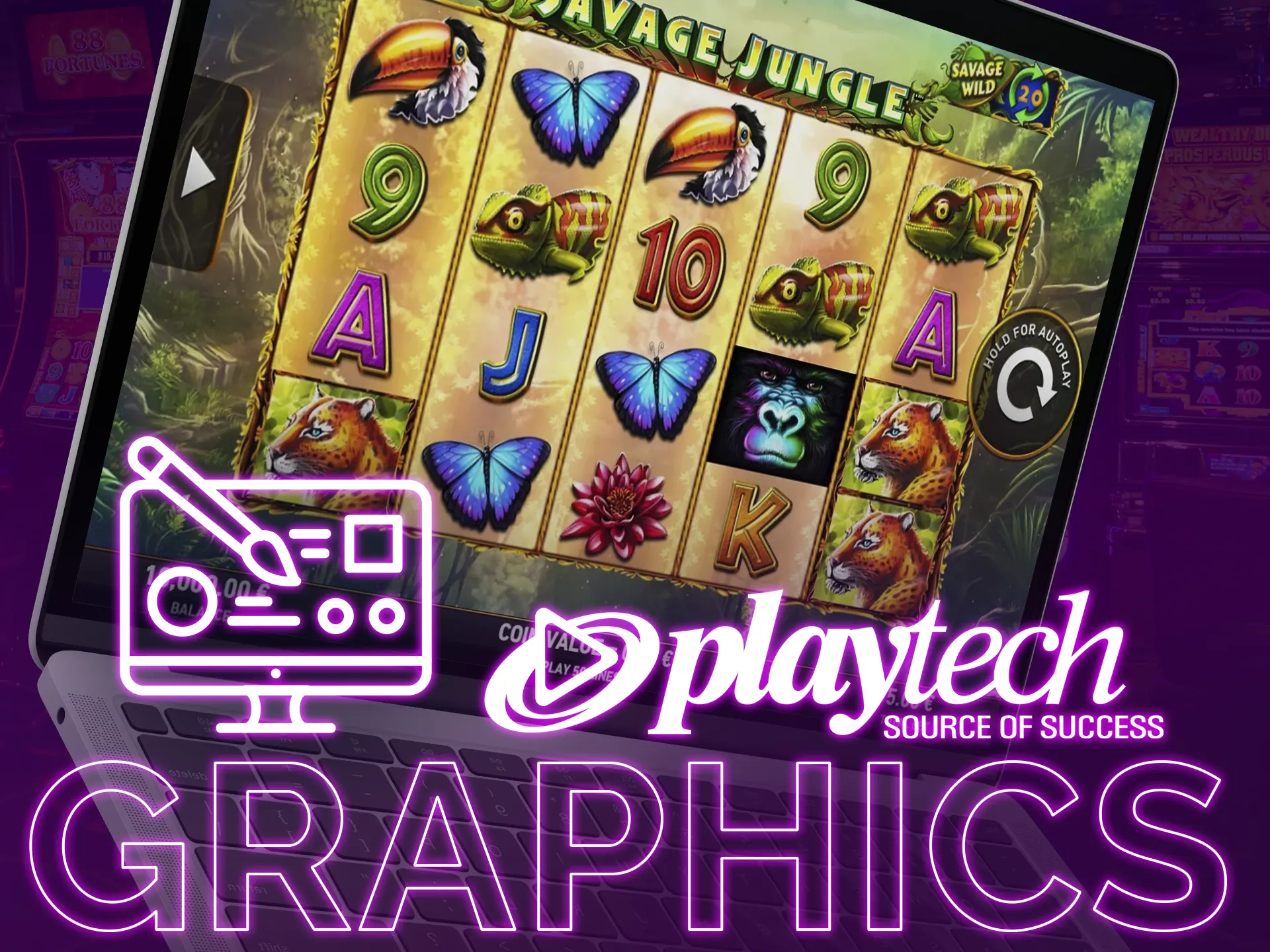 Playtech provides games with top-quality graphics.