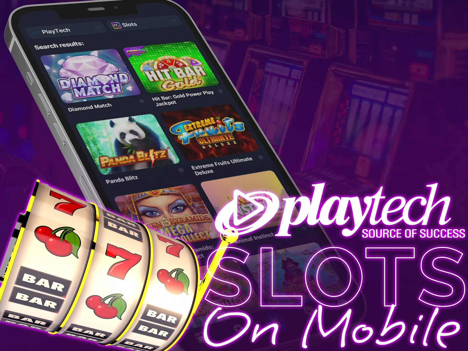 Use the option to play slots from mobile devices.